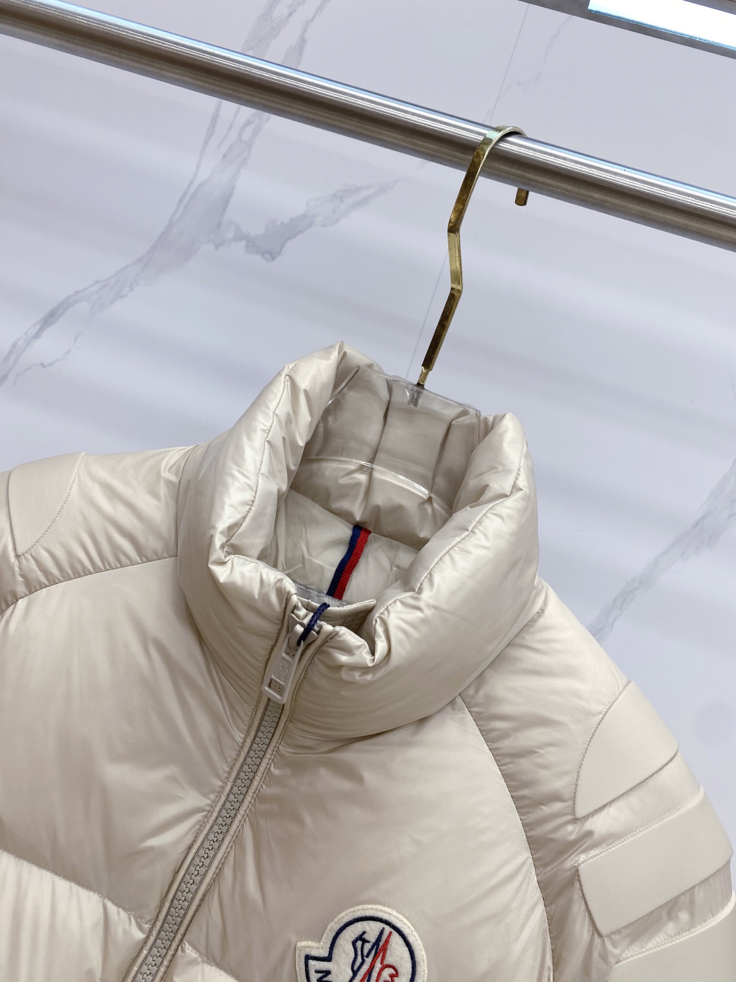 Moncler Couple Down Jacket Goose Down Black Loose Fit M-l