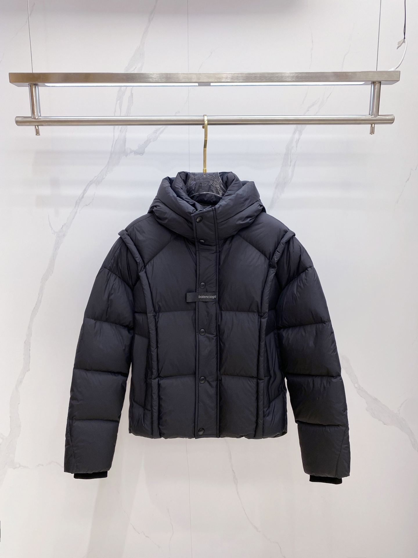 Balenciaga Down Jacket Hooded L
