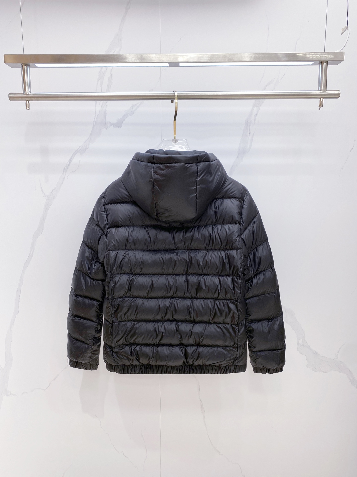 Prada Down Jacket Black Hooded M-54-48-56-50-52