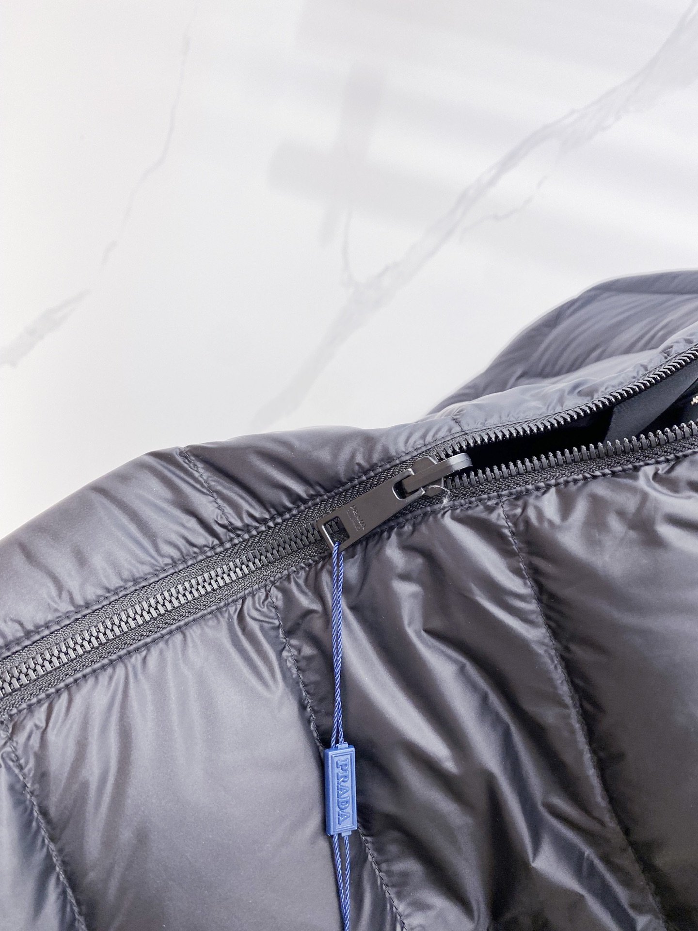 Prada Down Jacket Black Hooded M-54-48-56-50-52