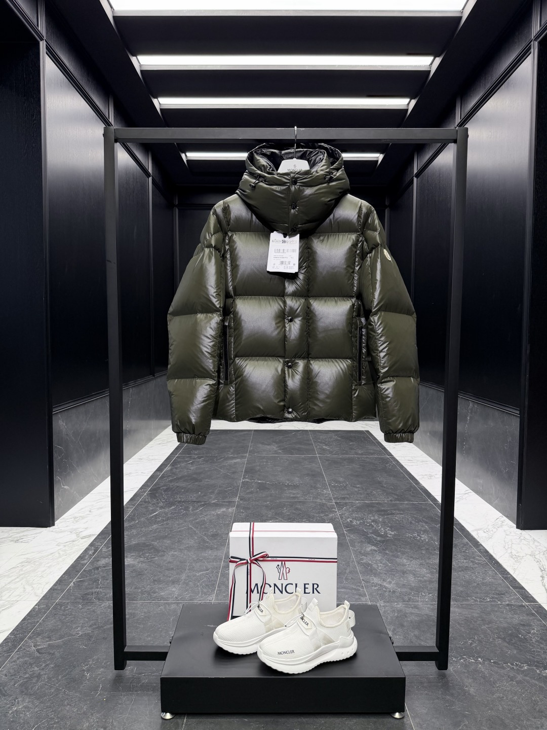 Moncler Male Down Jacket Goose Down Brown Hooded S-m-l