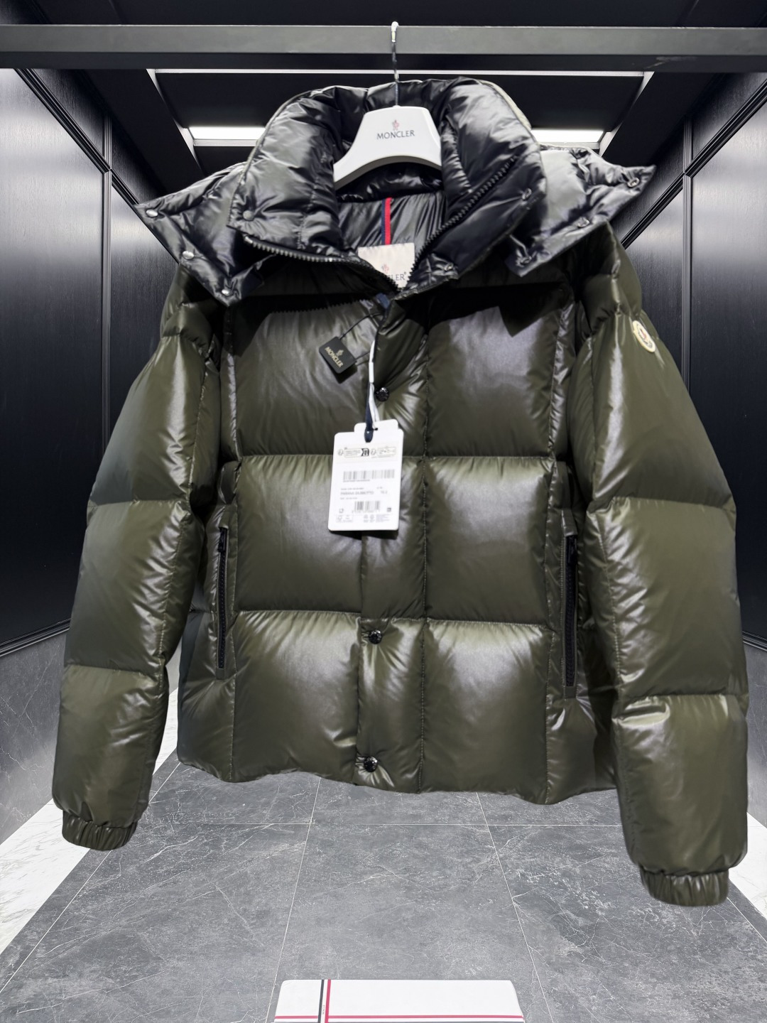 Moncler Male Down Jacket Goose Down Brown Hooded S-m-l