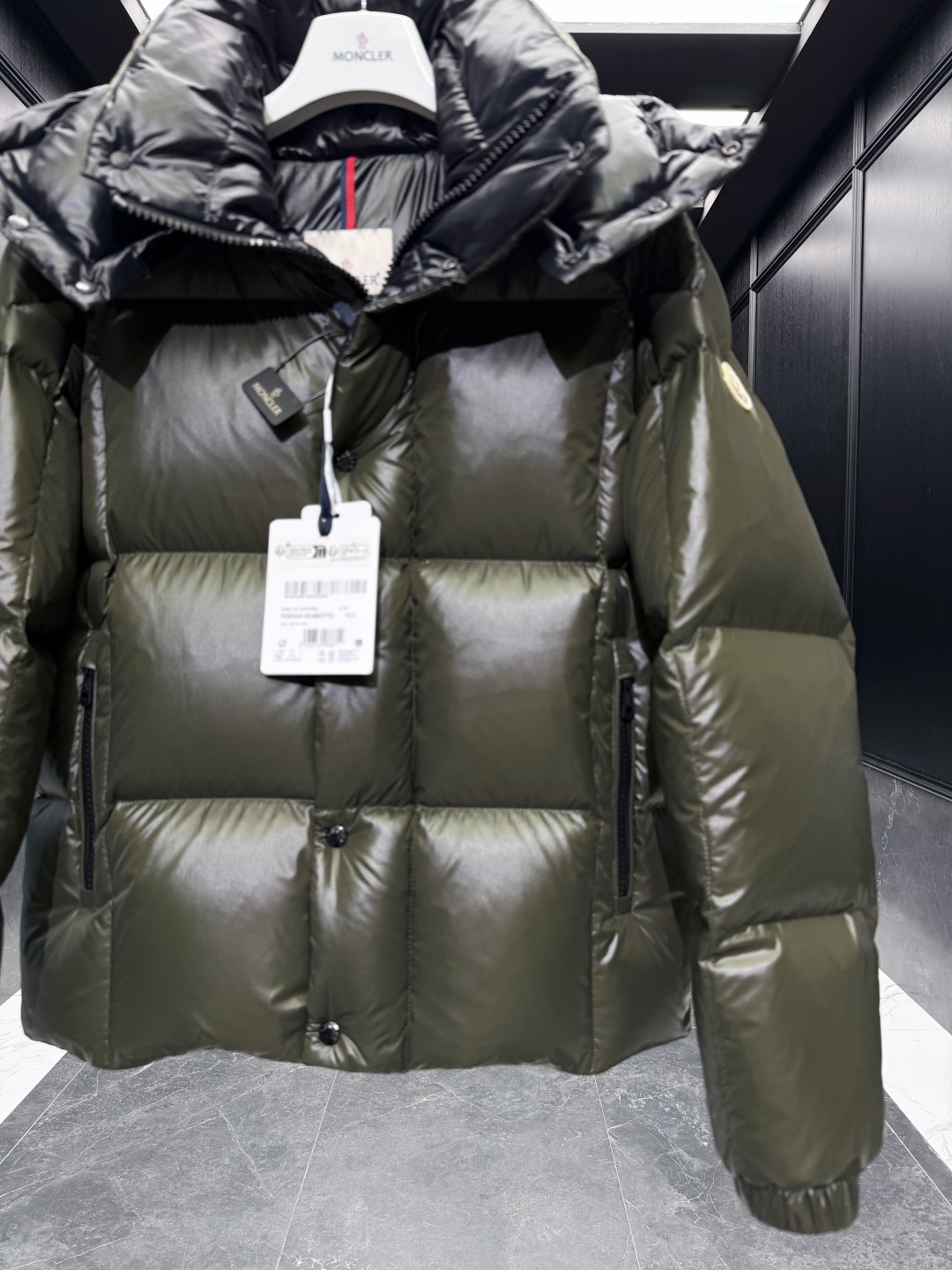 Moncler Male Down Jacket Goose Down Brown Hooded S-m-l