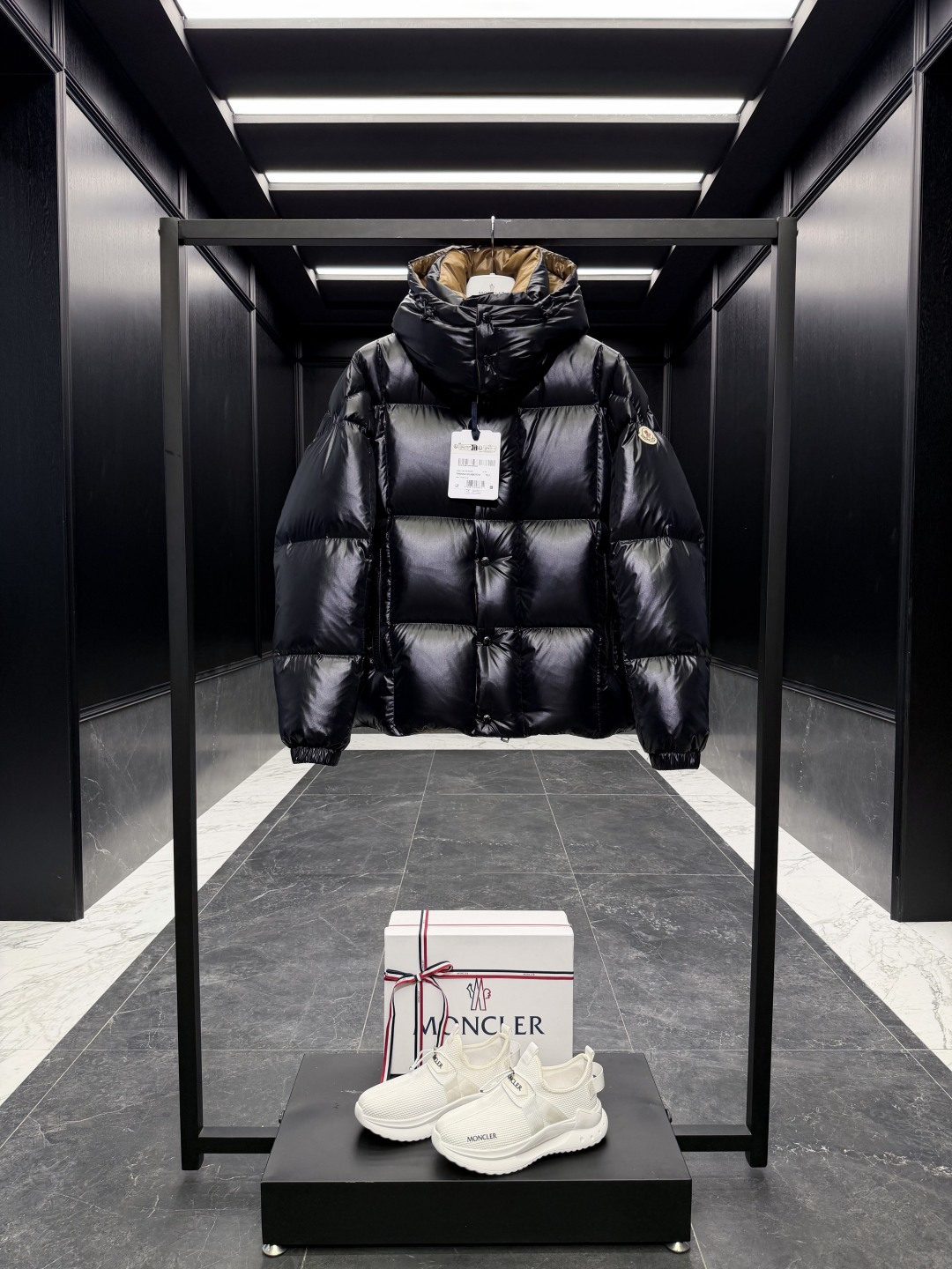 Moncler Male Down Jacket Goose Down Brown Hooded S-m-l