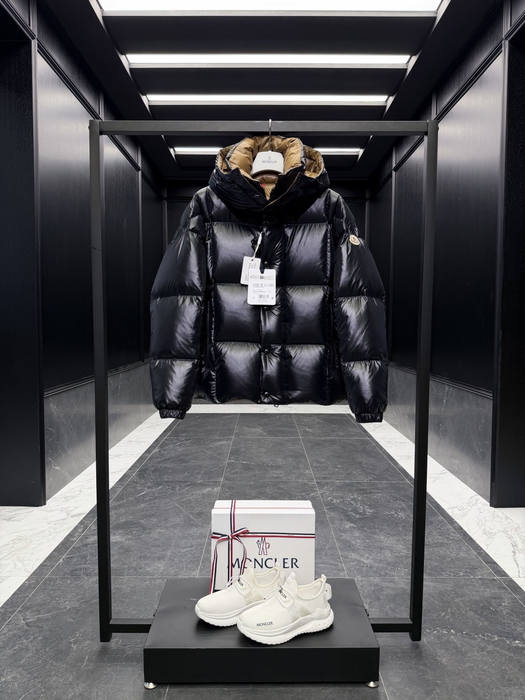 Moncler Male Down Jacket Goose Down Brown Hooded S-m-l