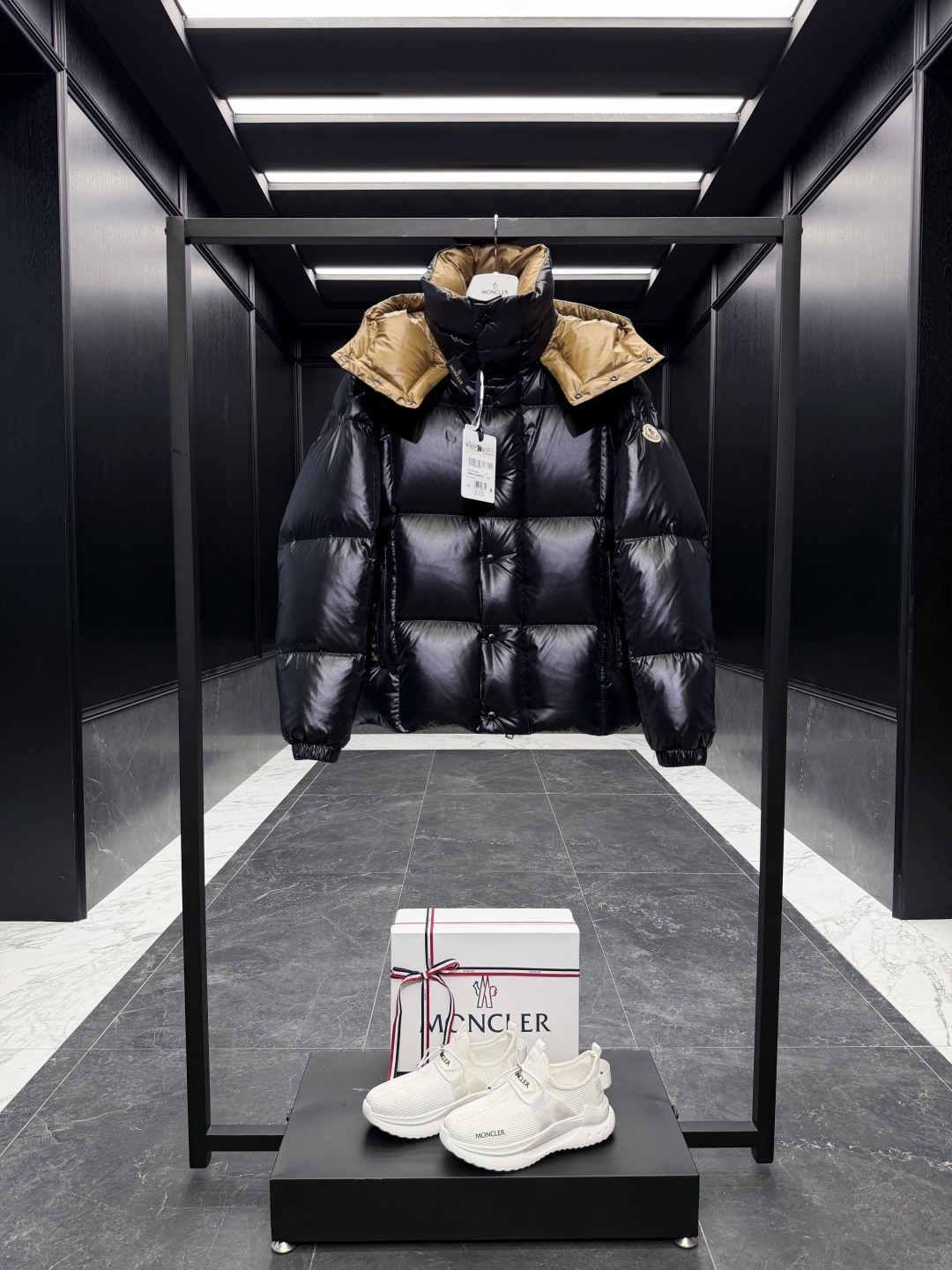 Moncler Male Down Jacket Goose Down Brown Hooded S-m-l
