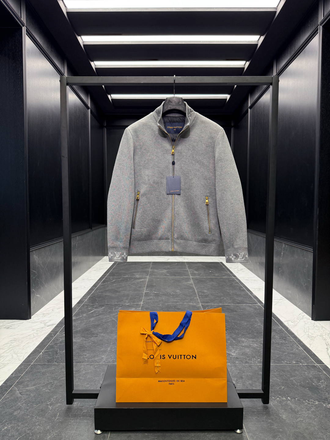 Louis Vuitton Jacket Wool Black S-m-l