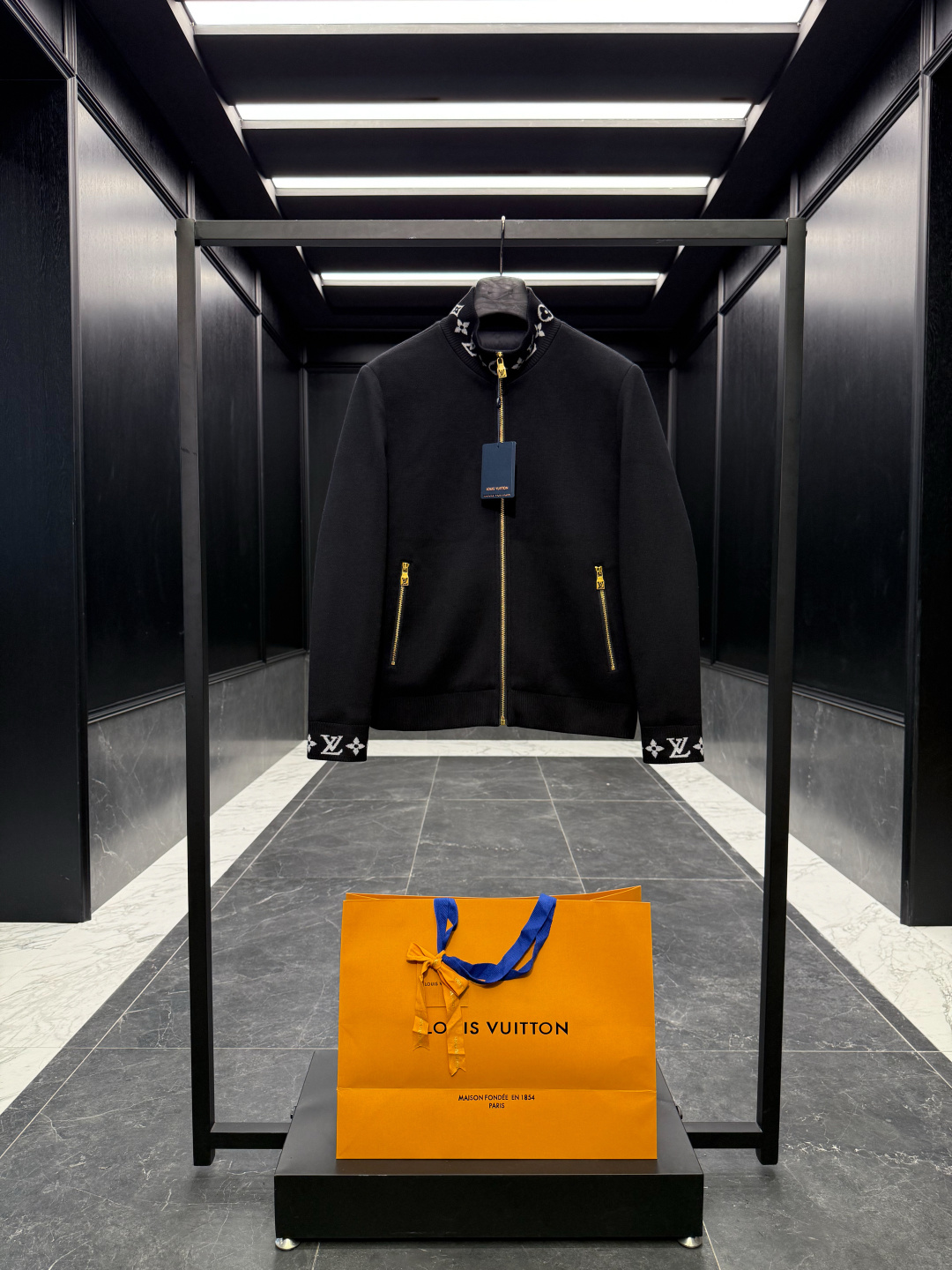 Louis Vuitton Jacket Wool Black S-m-l