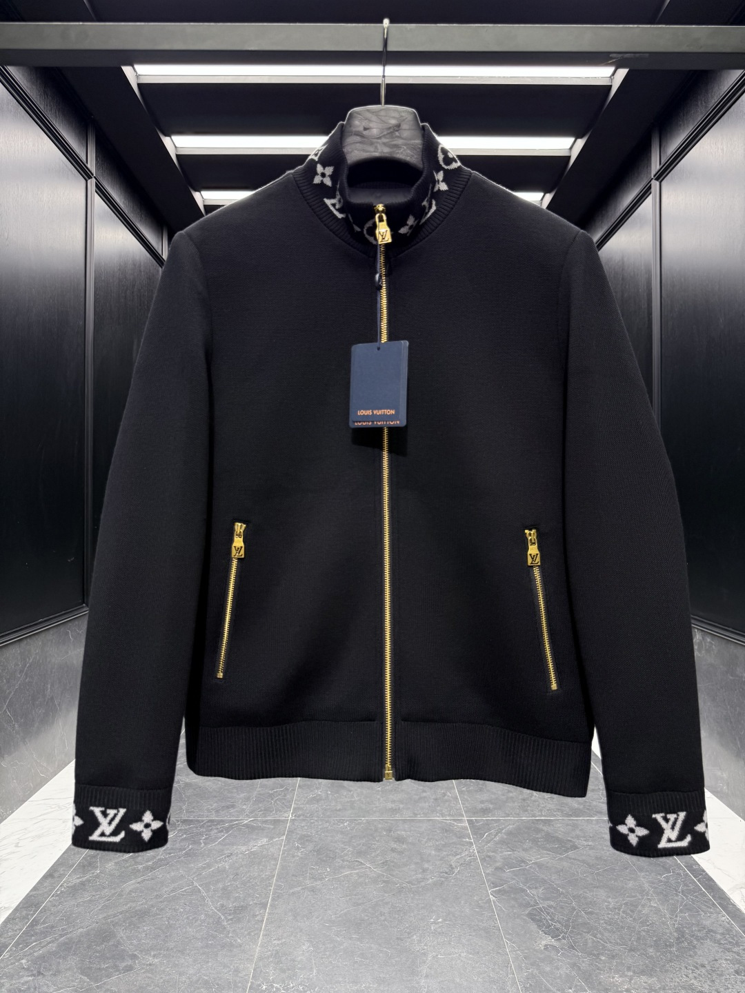 Louis Vuitton Jacket Wool Black S-m-l