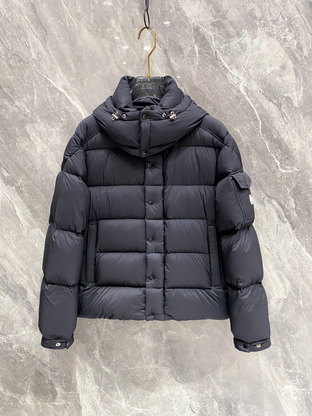 Moncler Down Jacket Polyester Black S-m-l