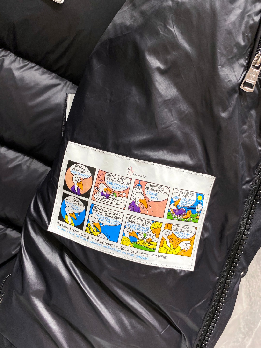 Moncler Down Jacket Polyester Black S-m-l