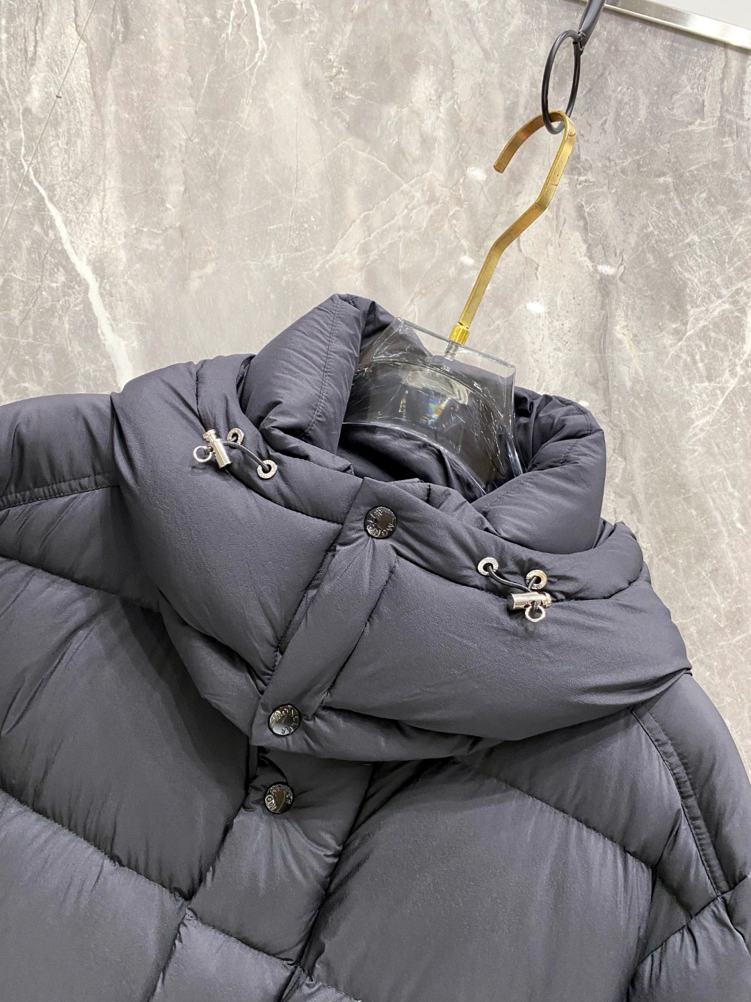 Moncler Down Jacket Polyester Black S-m-l