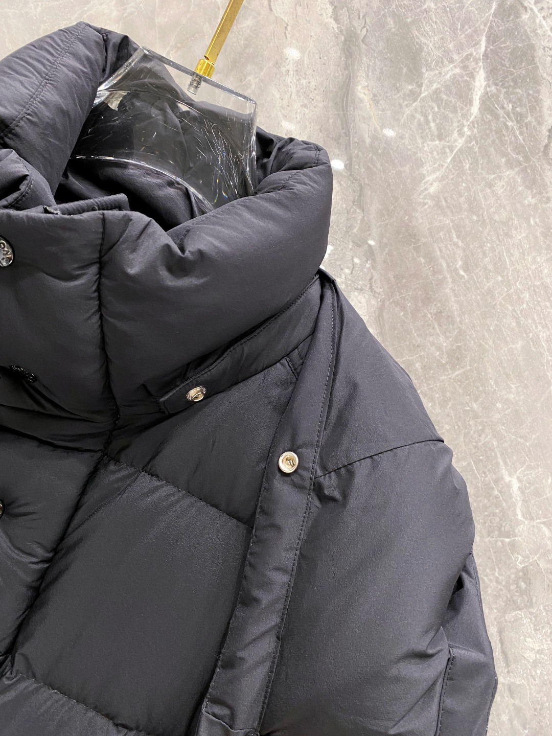 Moncler Down Jacket Polyester Black S-m-l
