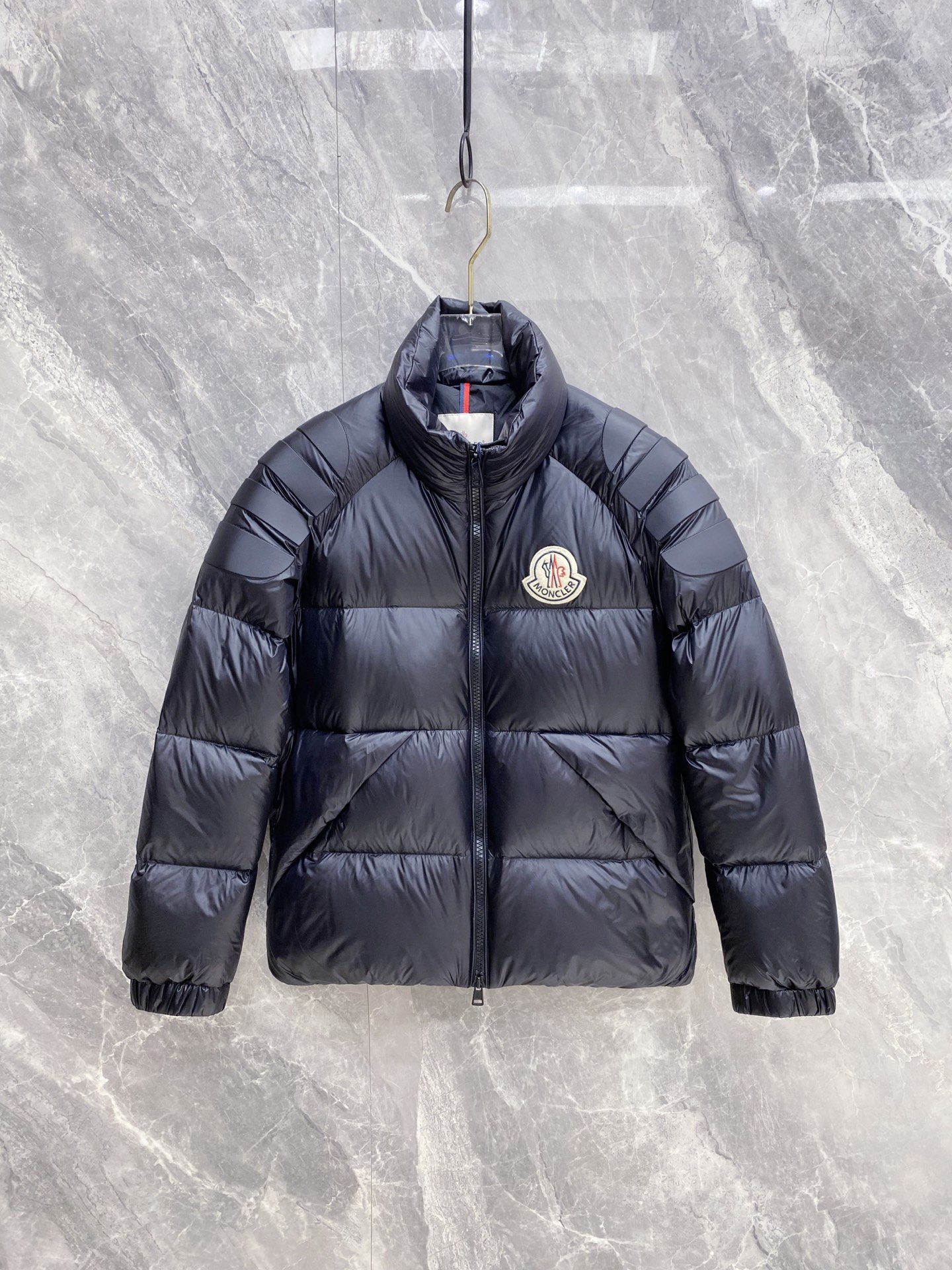 Moncler Couple Down Jacket Goose Down Black Loose Fit M-l