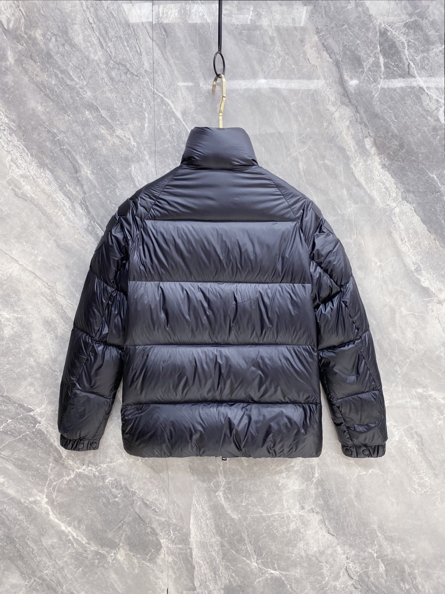Moncler Couple Down Jacket Goose Down Black Loose Fit M-l