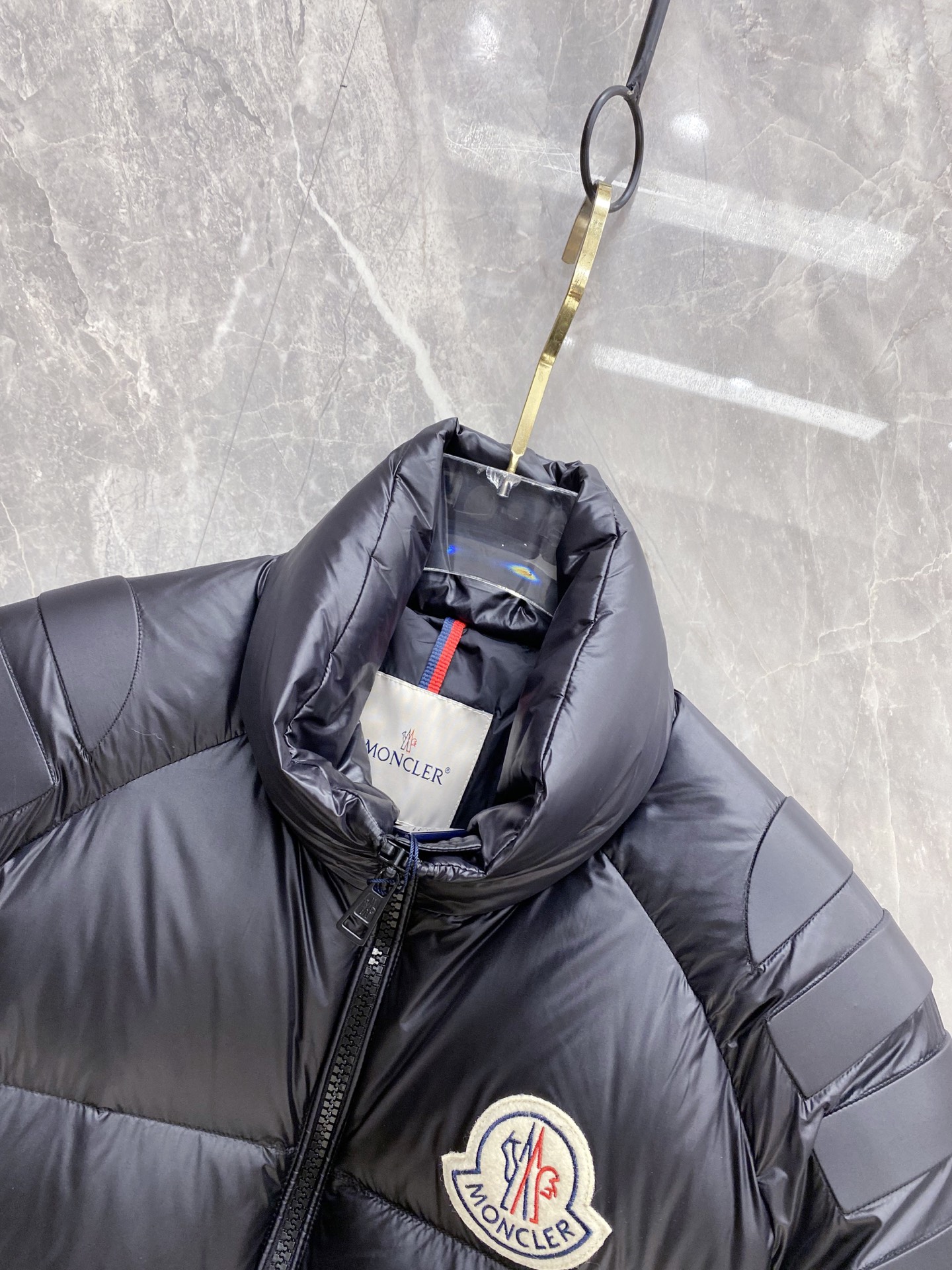 Moncler Couple Down Jacket Goose Down Black Loose Fit M-l