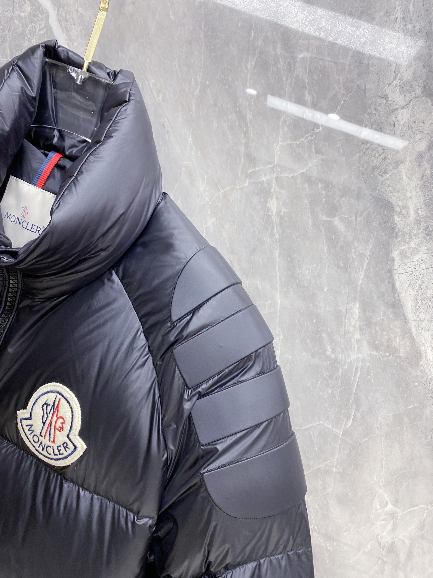 Moncler Couple Down Jacket Goose Down Black Loose Fit M-l