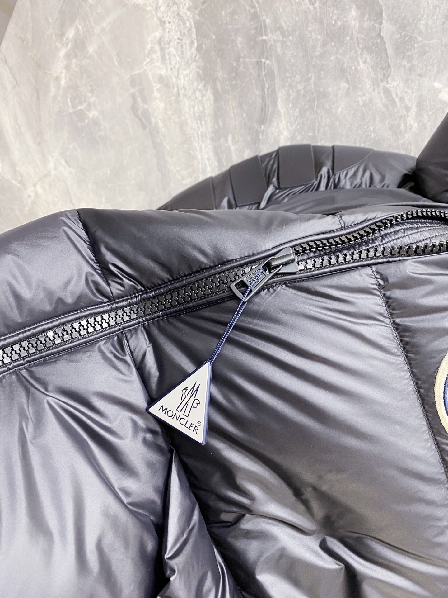 Moncler Couple Down Jacket Goose Down Black Loose Fit M-l