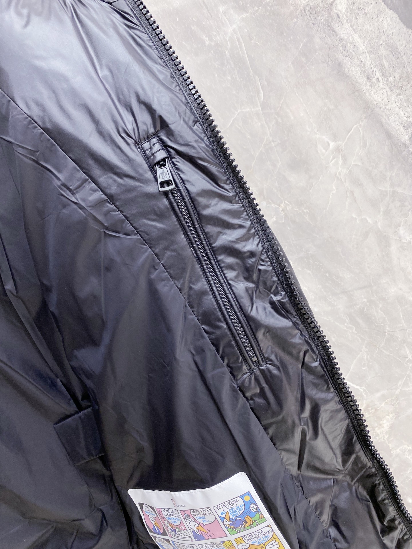 Moncler Couple Down Jacket Goose Down Black Loose Fit M-l