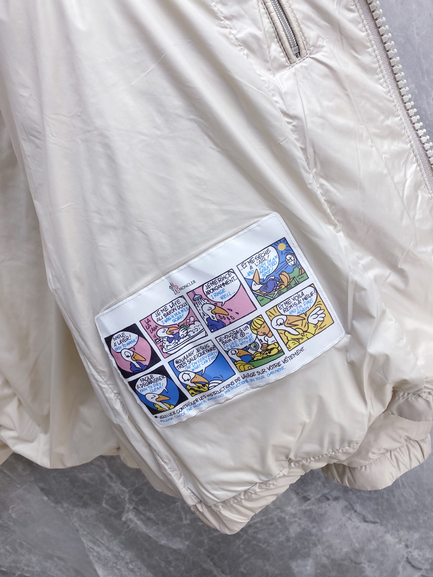 Moncler Couple Down Jacket Goose Down Black Loose Fit M-l