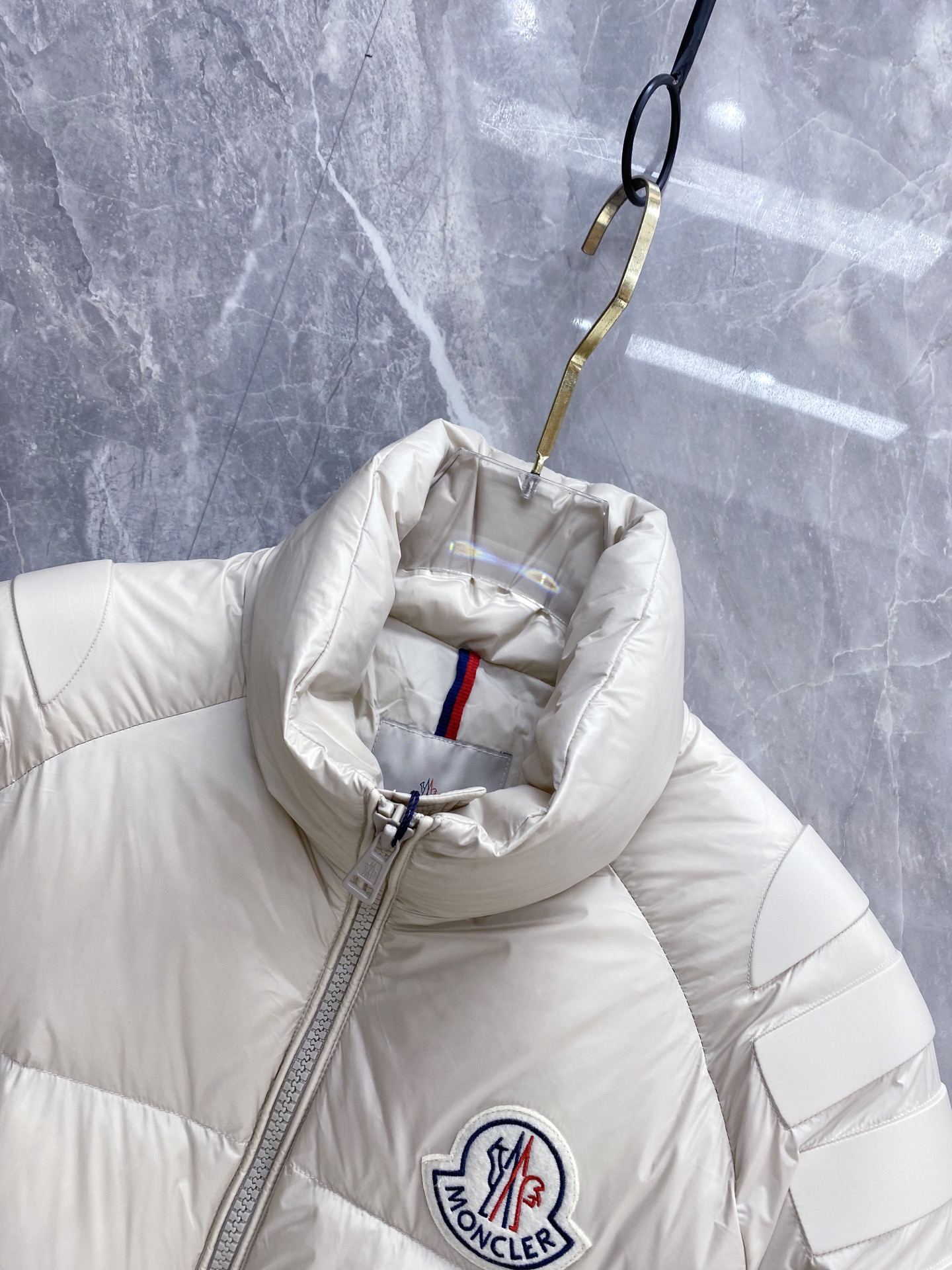 Moncler Couple Down Jacket Goose Down Black Loose Fit M-l