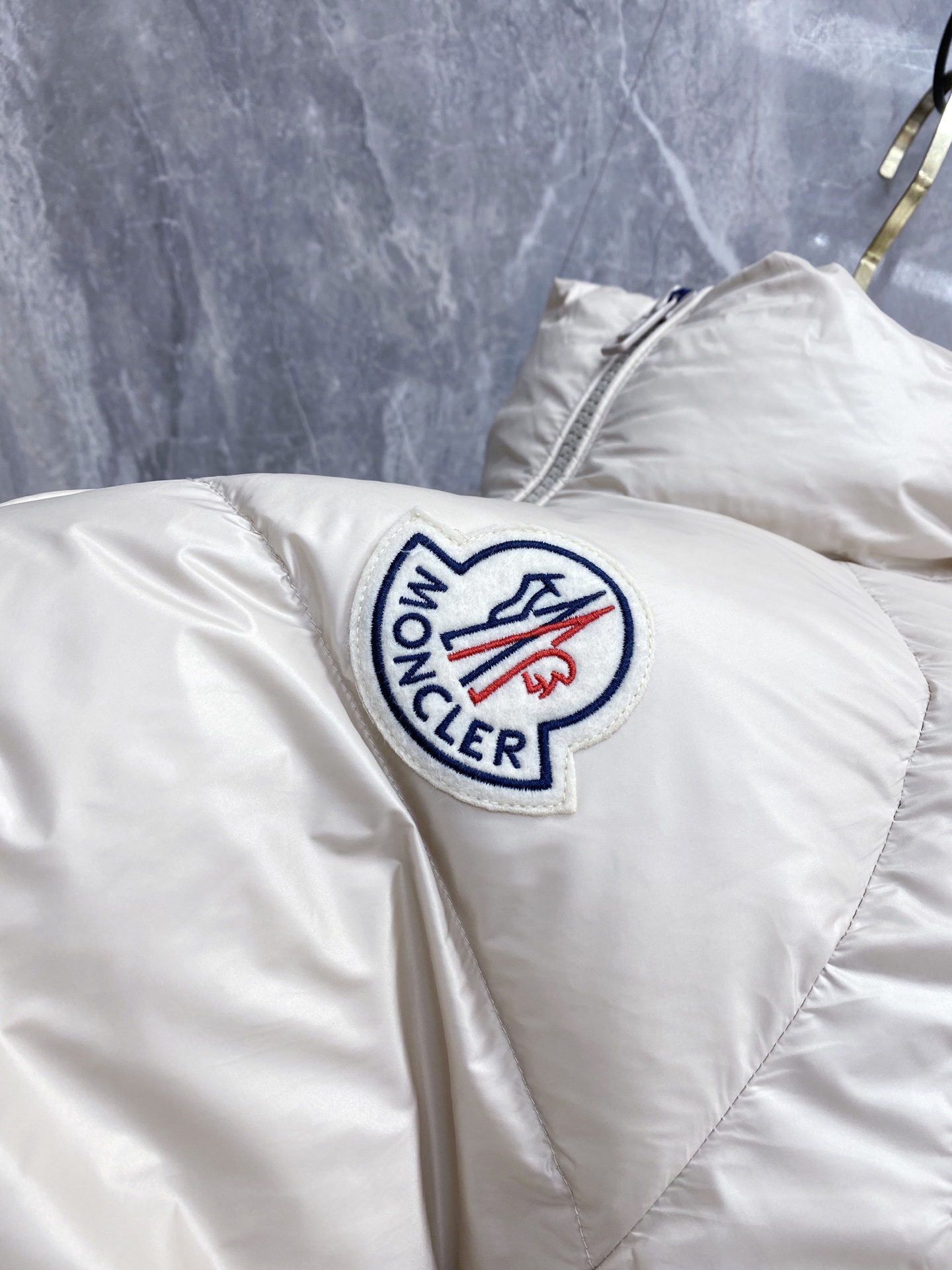 Moncler Couple Down Jacket Goose Down Black Loose Fit M-l