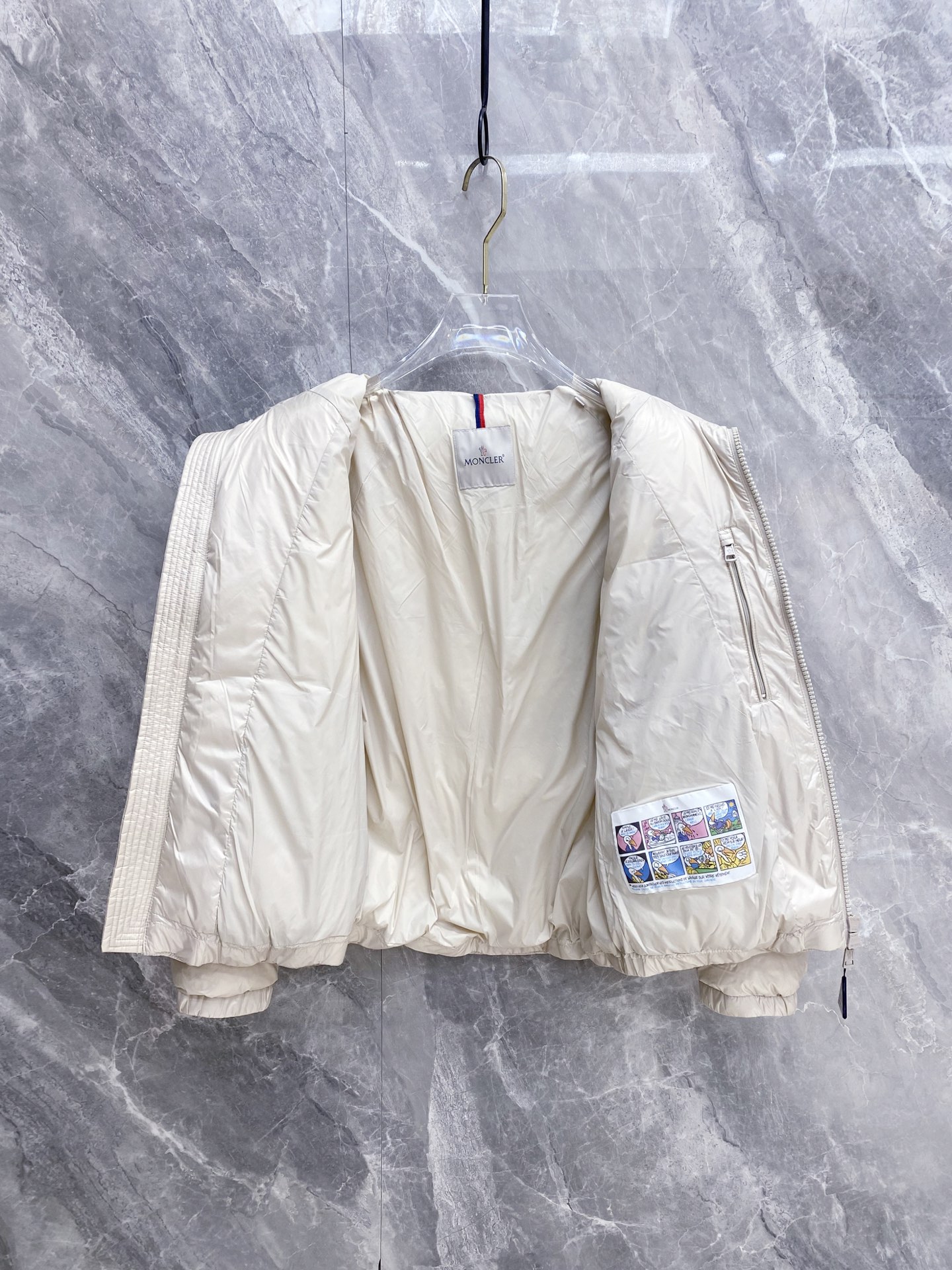 Moncler Couple Down Jacket Goose Down Black Loose Fit M-l