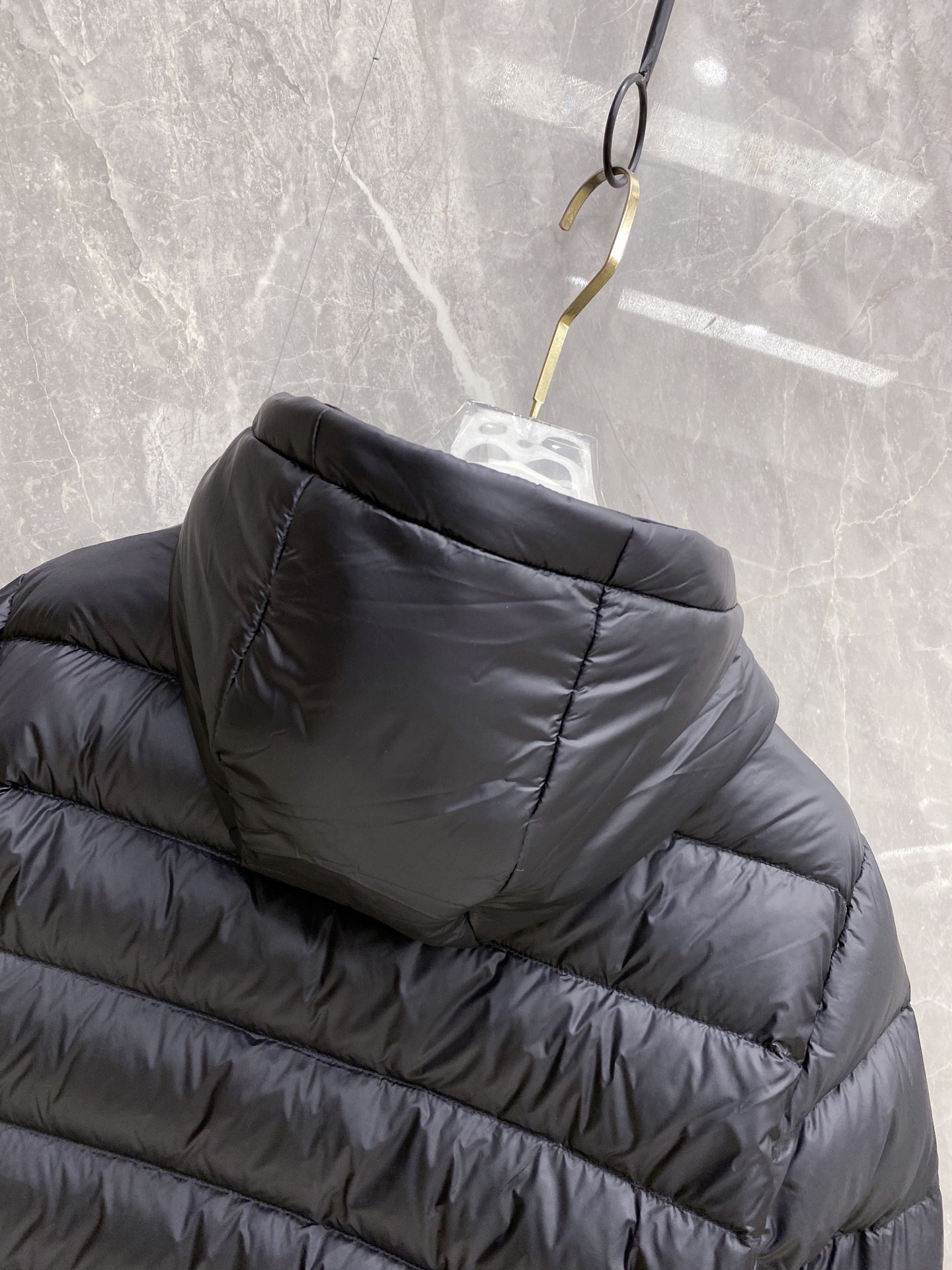 Prada Down Jacket Black Hooded M-54-48-56-50-52