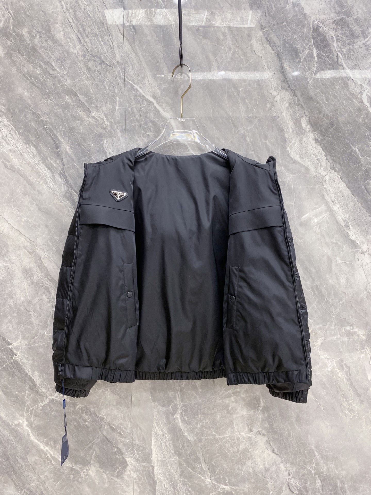 Prada Down Jacket Black Hooded M-54-48-56-50-52