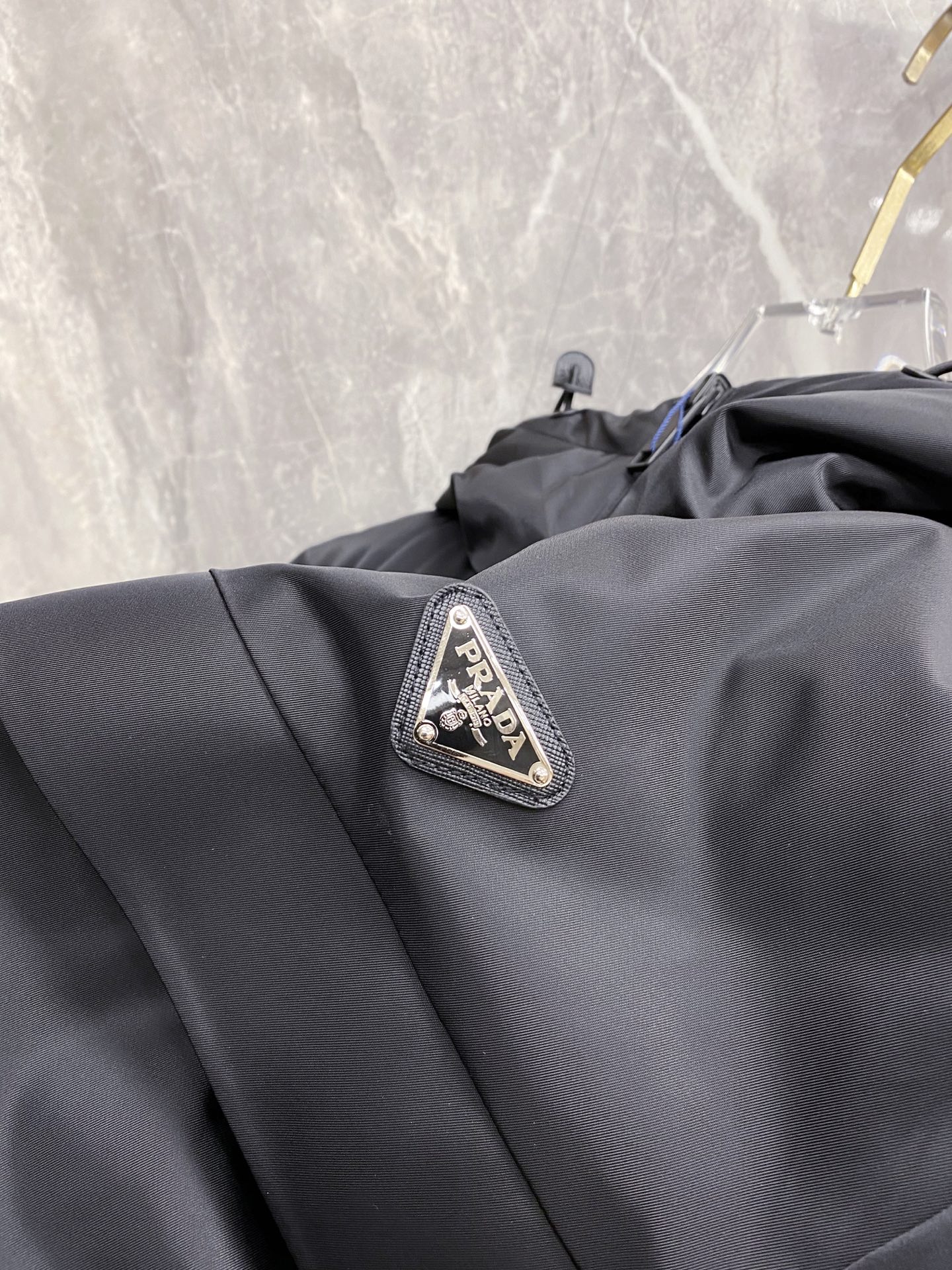 Prada Down Jacket Black Hooded M-54-48-56-50-52