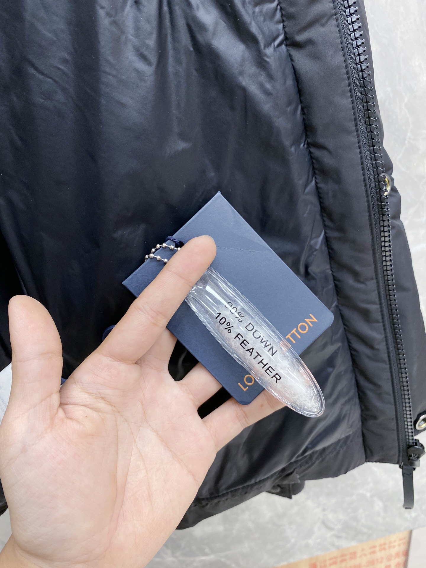 Louis Vuitton Male Down Jacket Goose Down Black Hooded S-m-l-xl