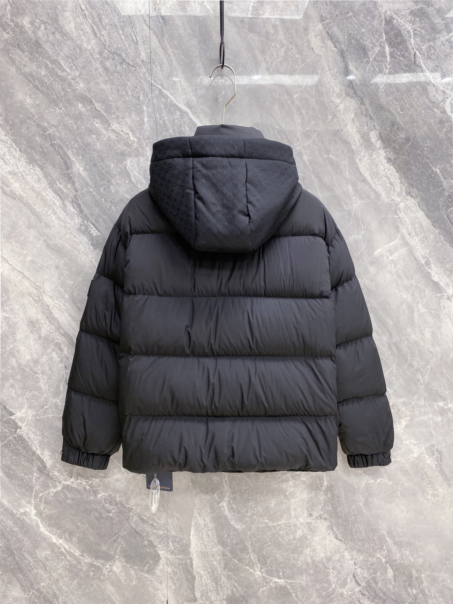 Louis Vuitton Male Down Jacket Goose Down Black Hooded S-m-l-xl