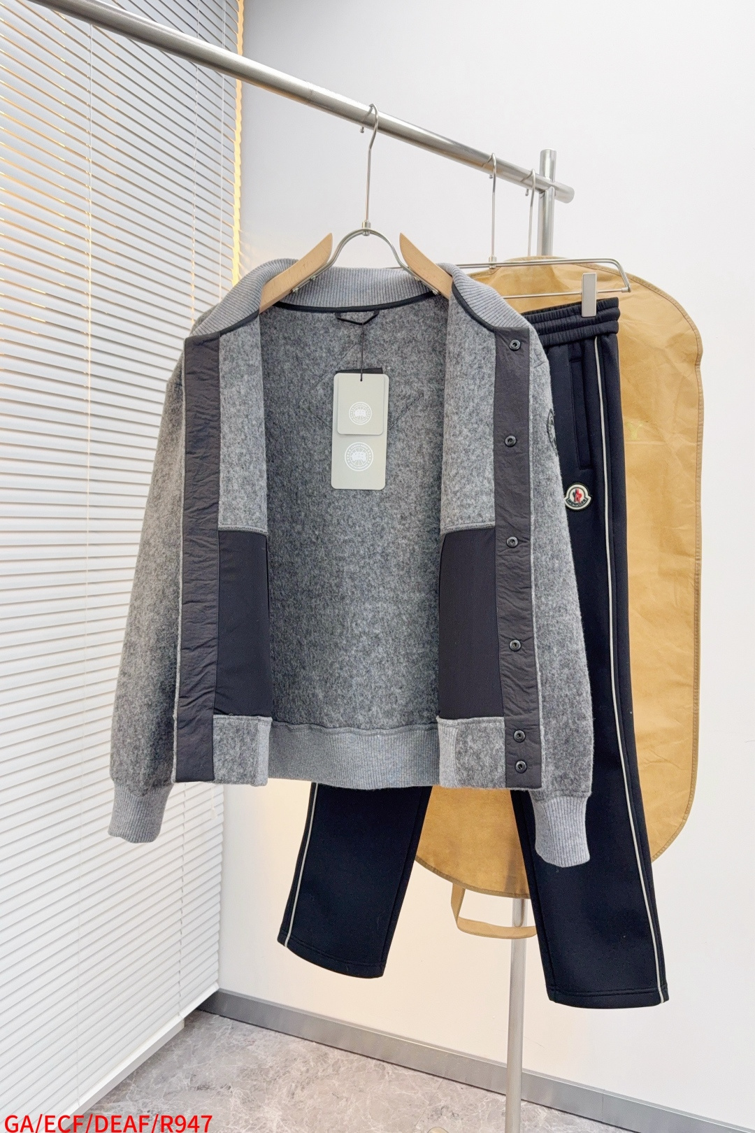 Canada Goose Couple Jacket Wool Gray S-m-l-xl