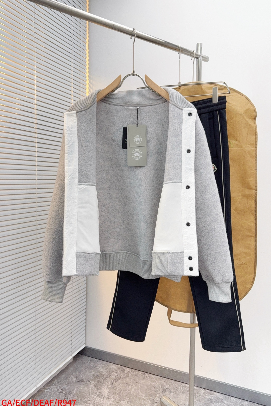 Canada Goose Couple Jacket Wool Gray S-m-l-xl