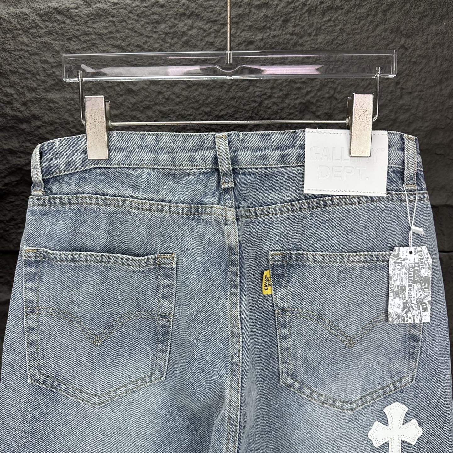 Chrome Hearts Couple Jeans White Couple Style L