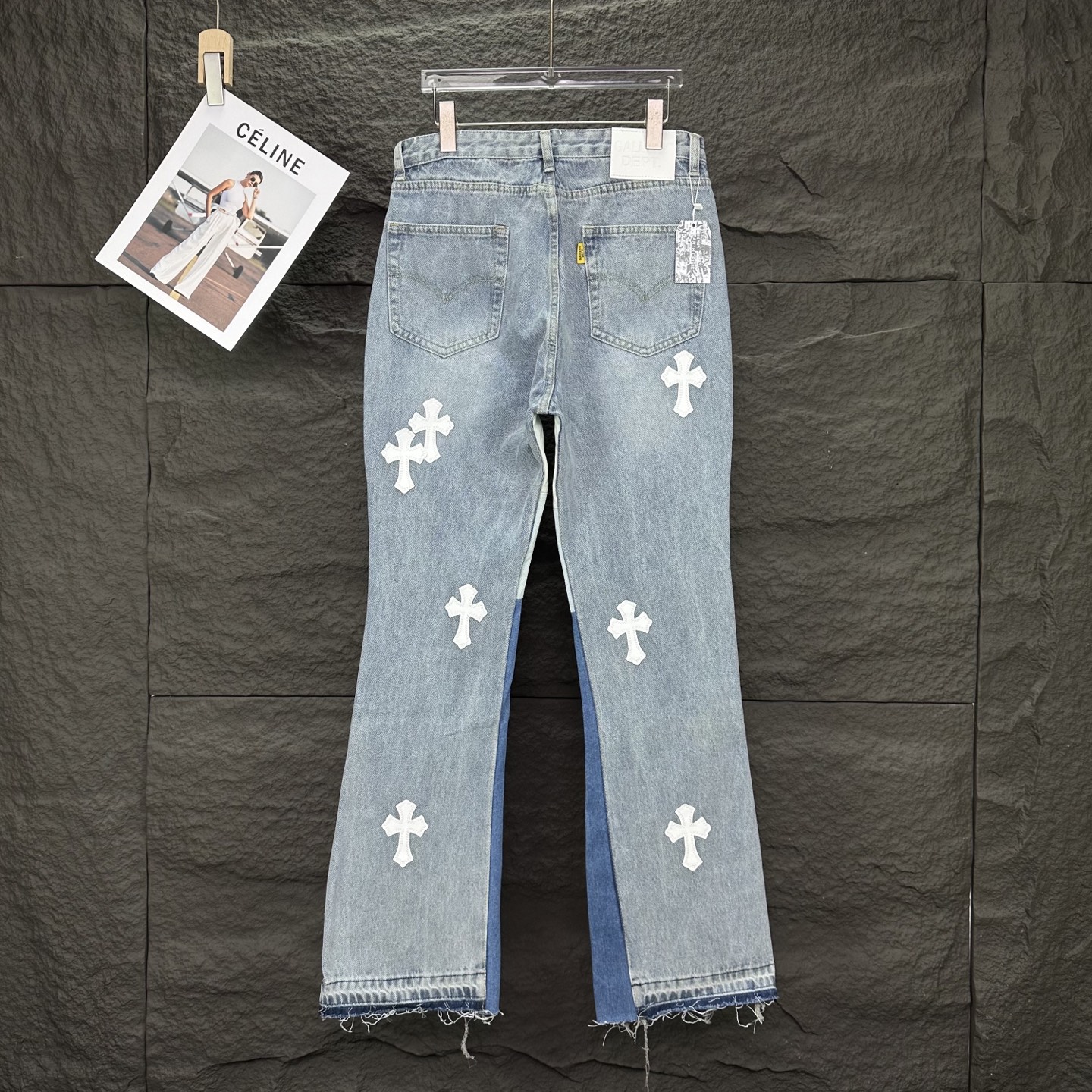 Chrome Hearts Couple Jeans White Couple Style L