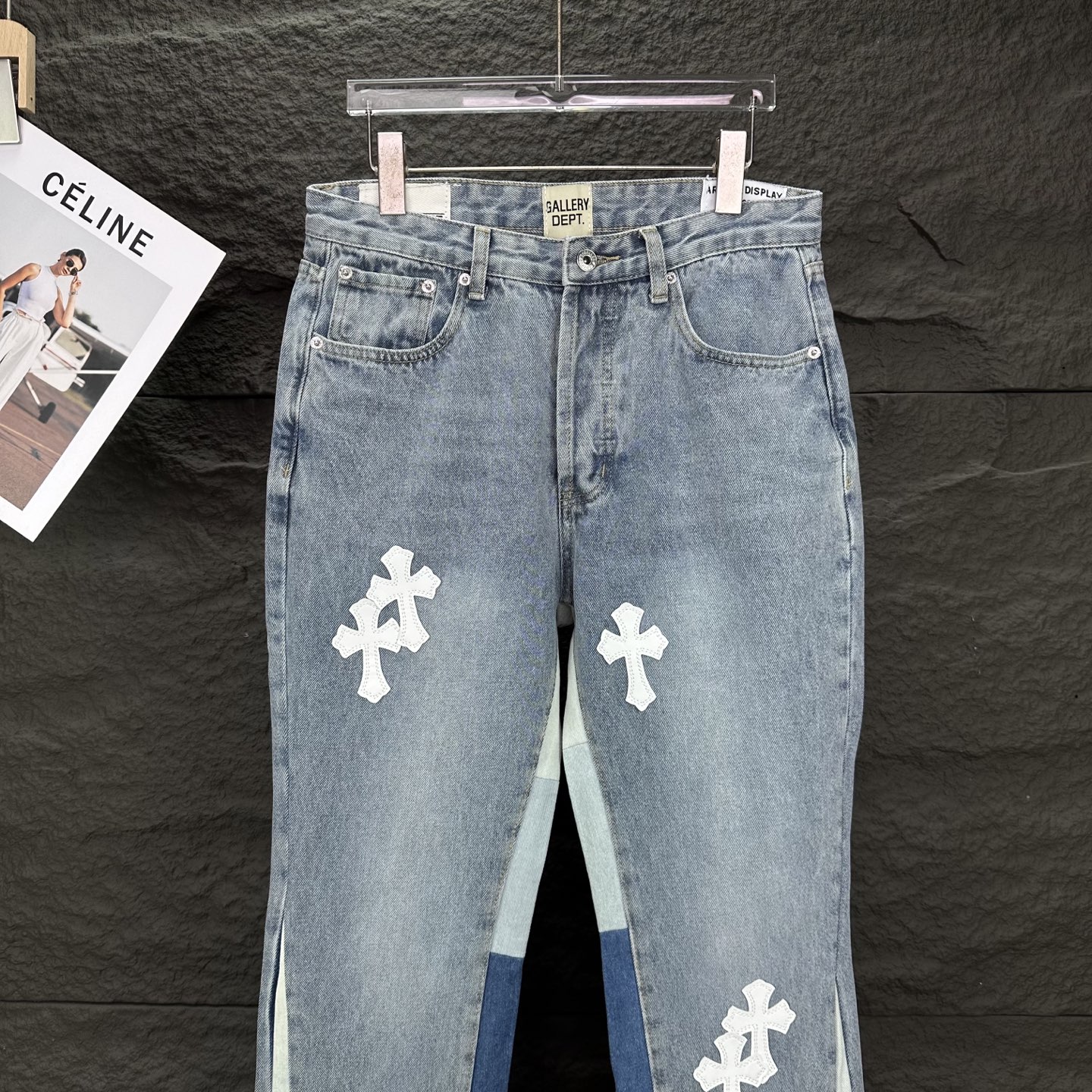 Chrome Hearts Couple Jeans White Couple Style L