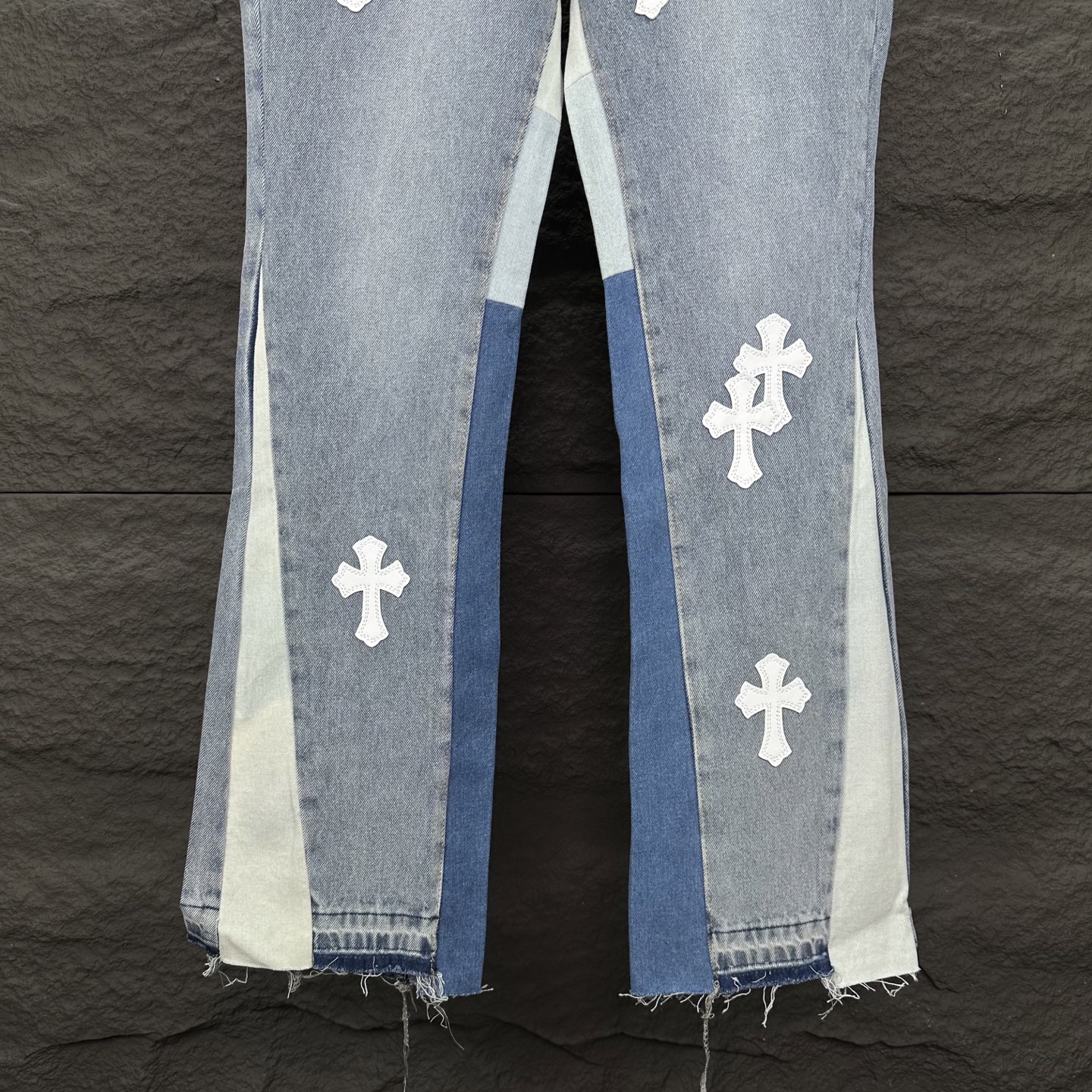 Chrome Hearts Couple Jeans White Couple Style L