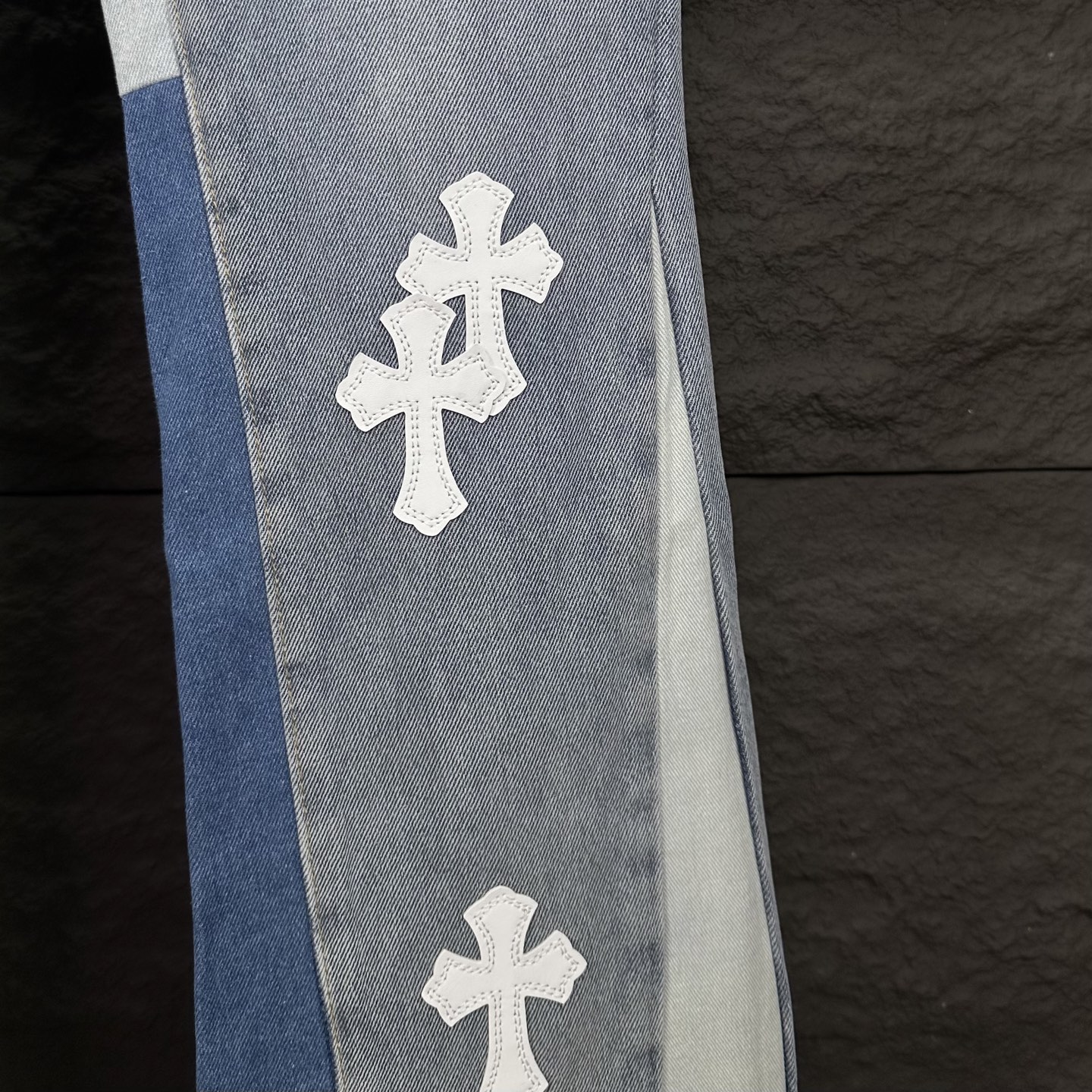 Chrome Hearts Couple Jeans White Couple Style L