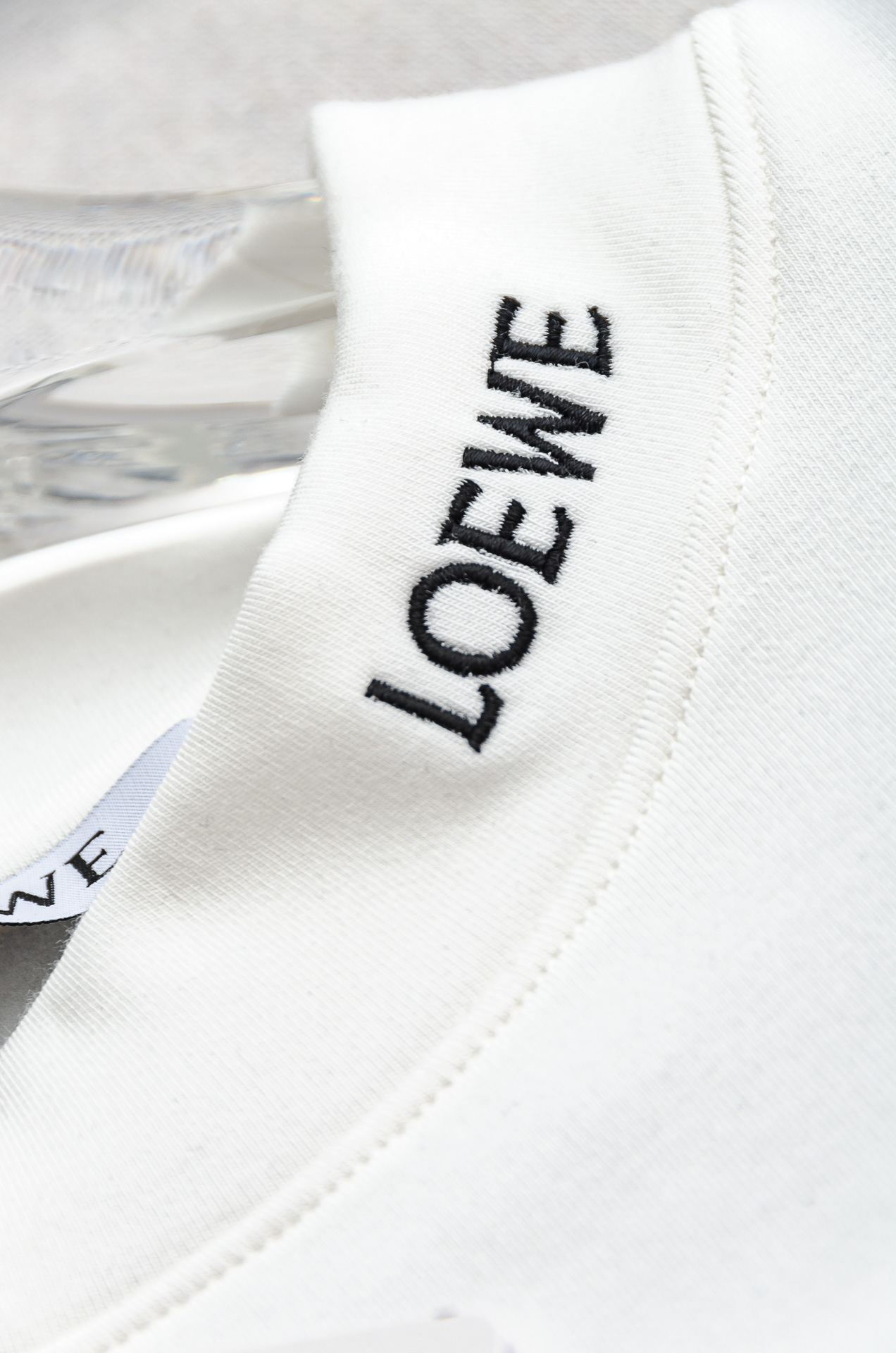 Loewe Male Shirt Black Fleece Lined S-l-xxl