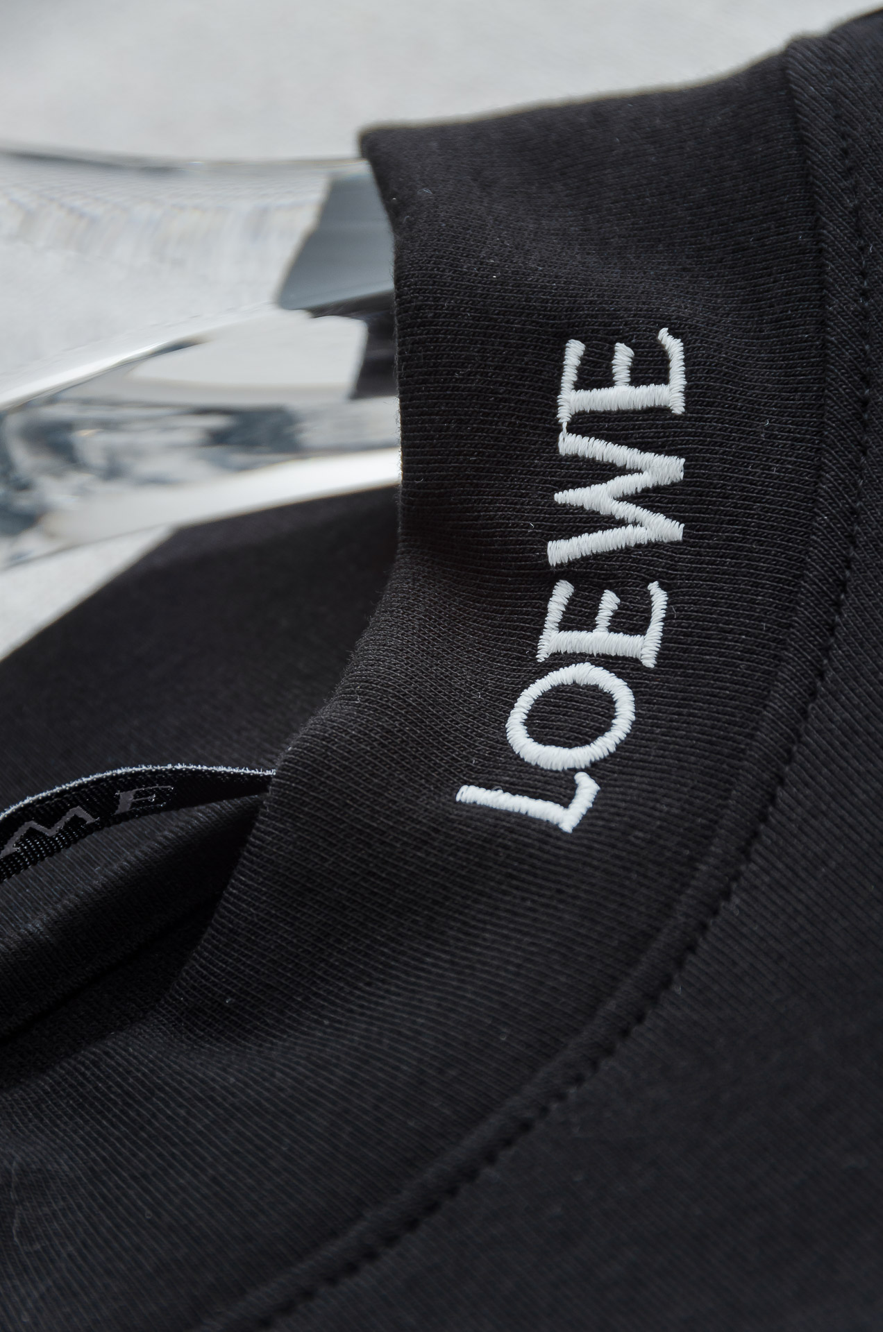 Loewe Male Shirt Black Fleece Lined S-l-xxl