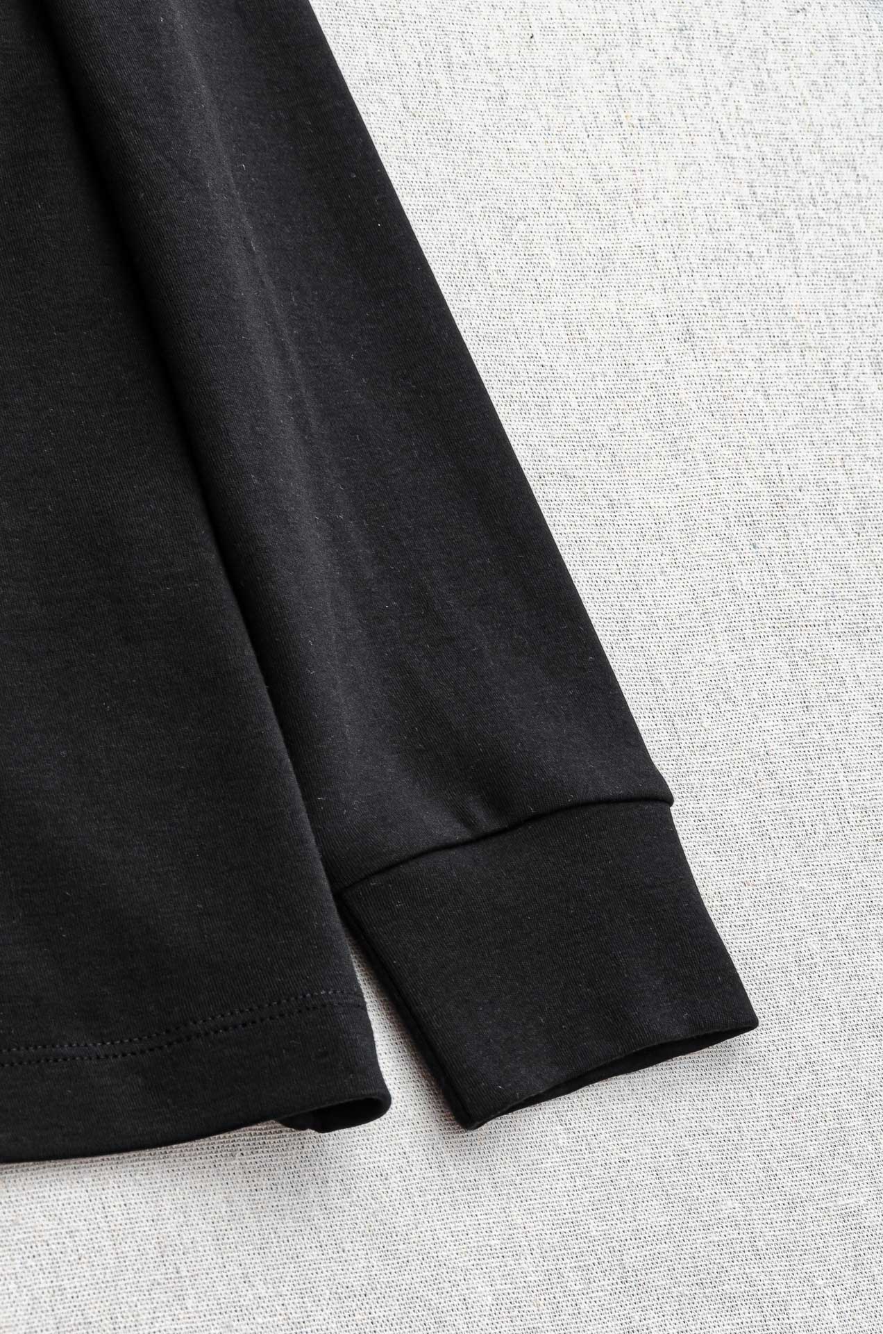 Loewe Male Shirt Black Fleece Lined S-l-xxl