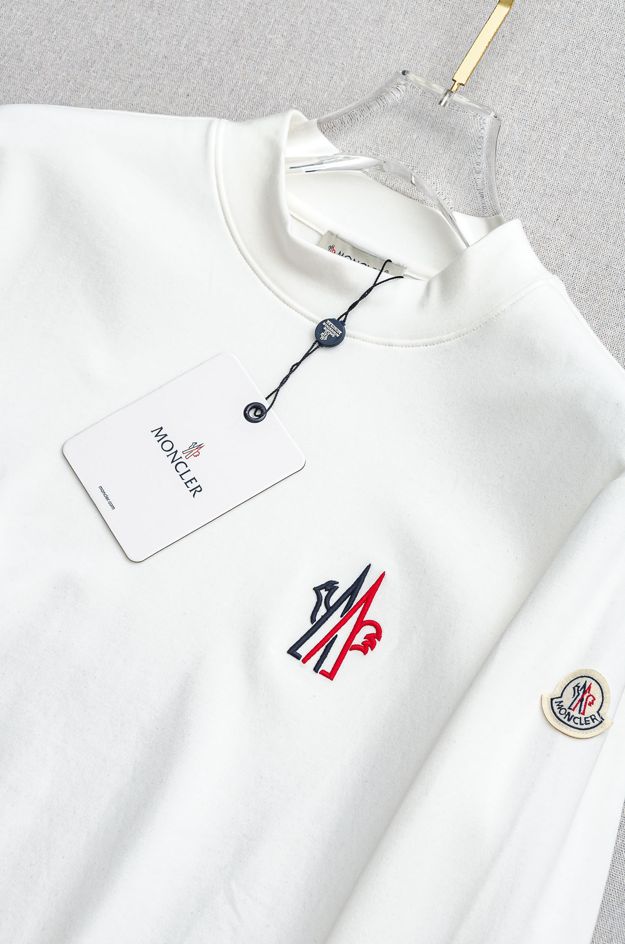 Moncler Male Shirt Black Fleece Lined S-m-l-xxl