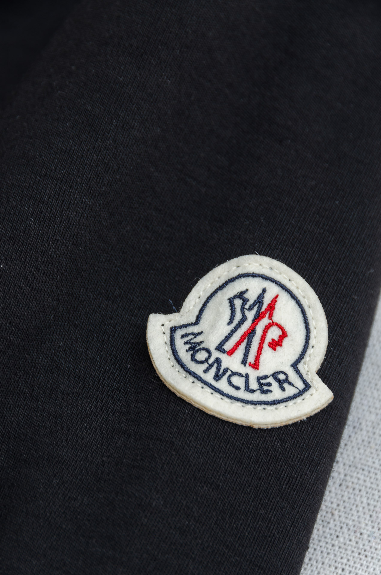 Moncler Male Shirt Black Fleece Lined S-m-l-xxl