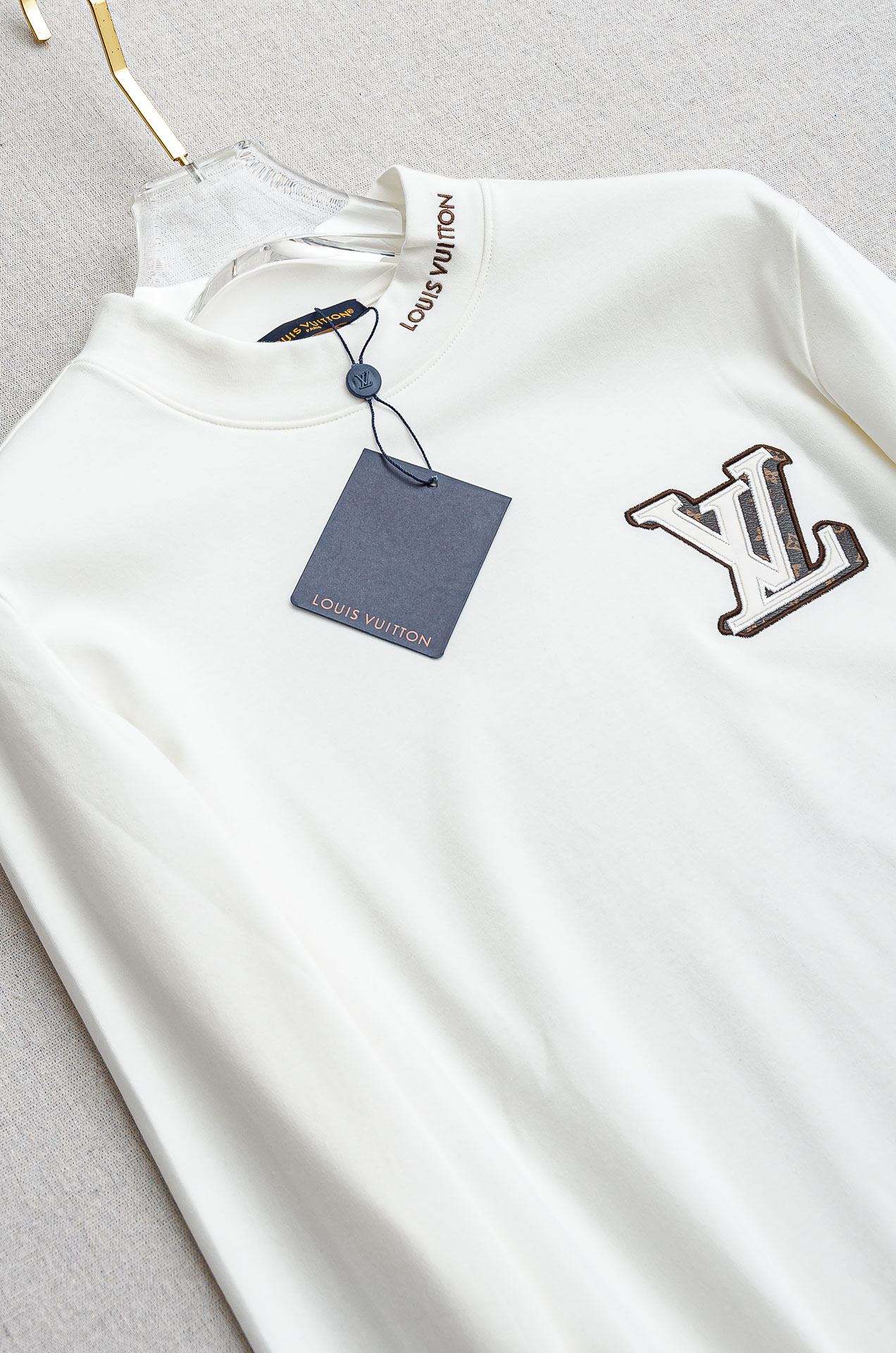 Louis Vuitton Male Shirt Black Fleece Lined S-l-xxl