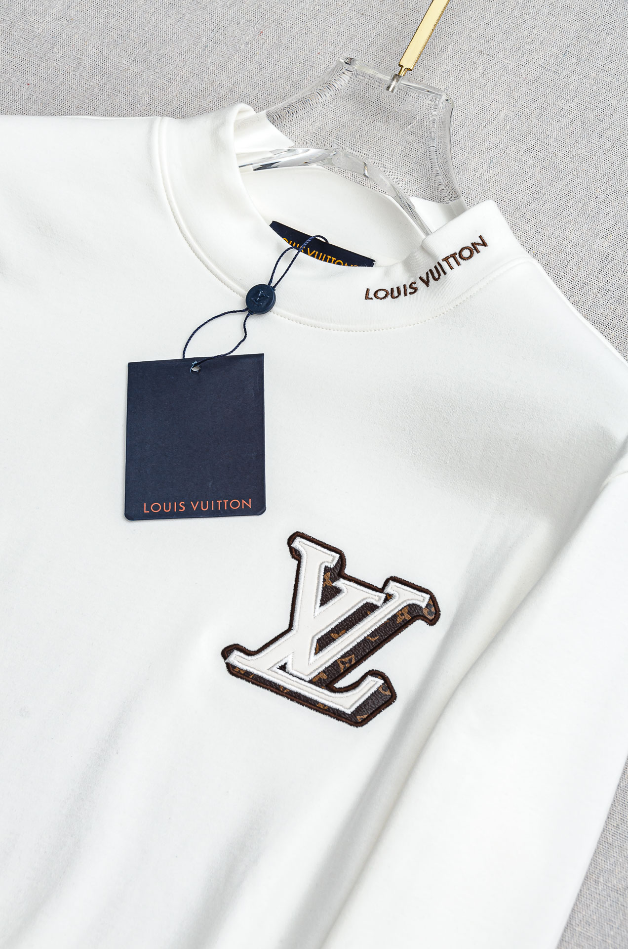 Louis Vuitton Male Shirt Black Fleece Lined S-l-xxl