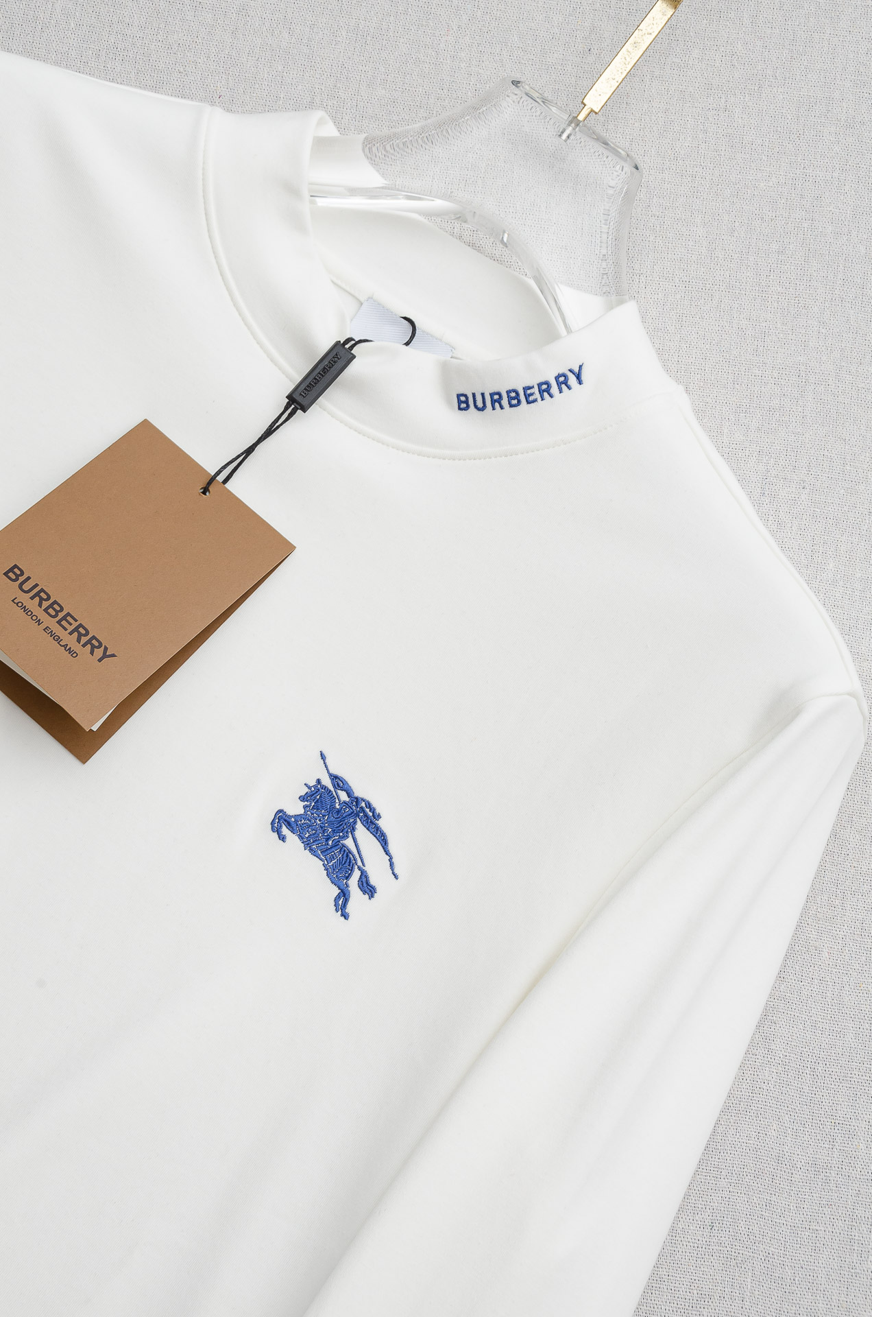 Burberry Male Shirt Cotton Black Fleece Lined M-xl