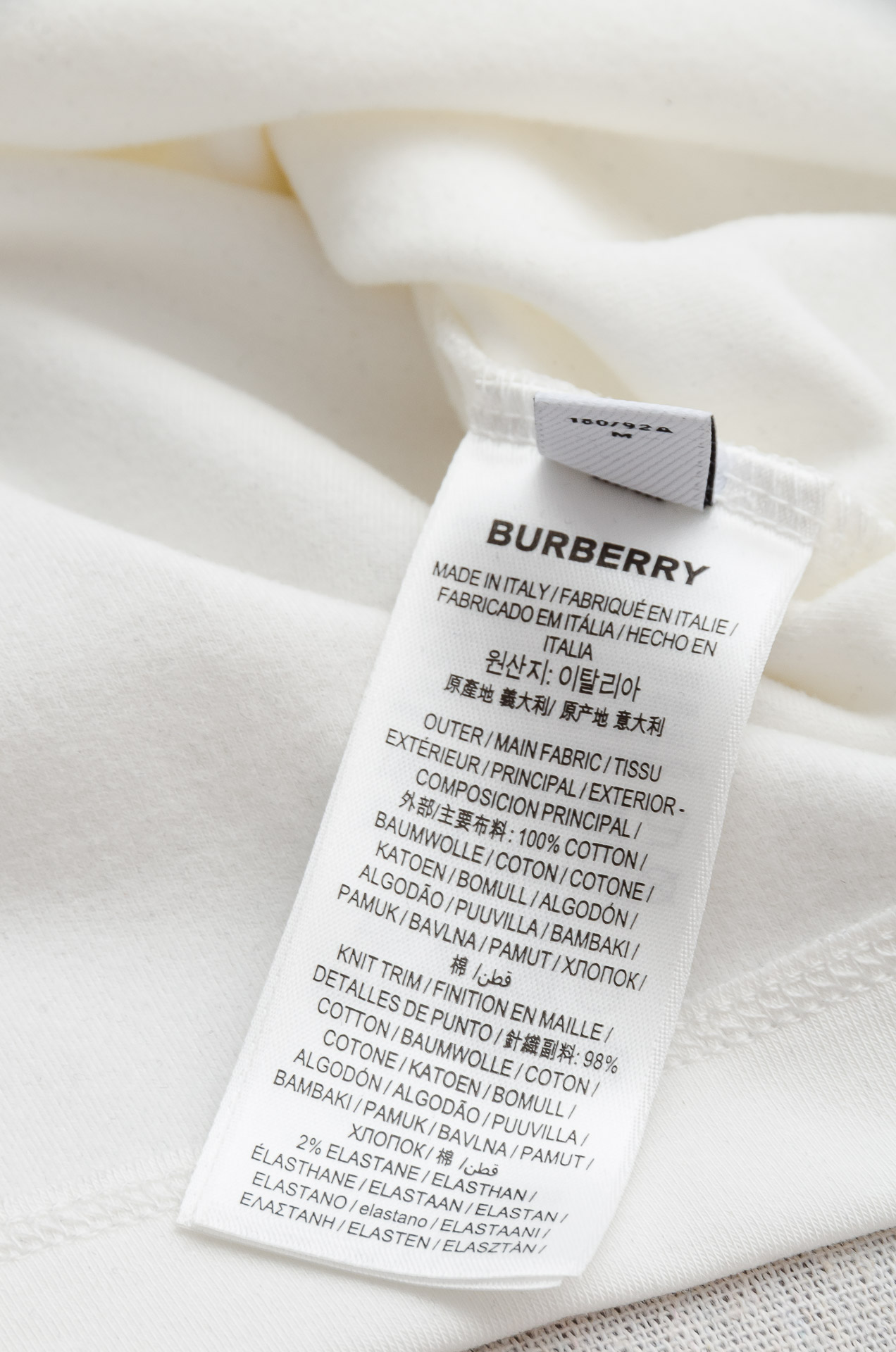 Burberry Male Shirt Cotton Black Fleece Lined M-xl