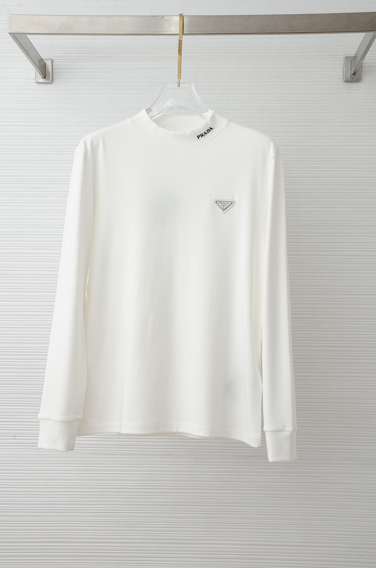 Prada Male Shirt Cotton Black Fleece Lined M-xl