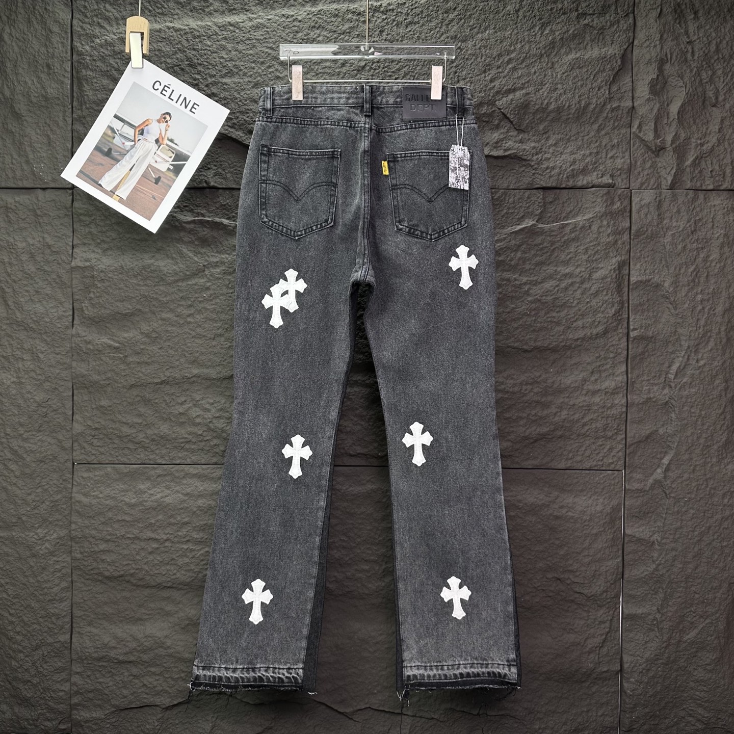 Chrome Hearts Couple Jeans Black Couple Style L